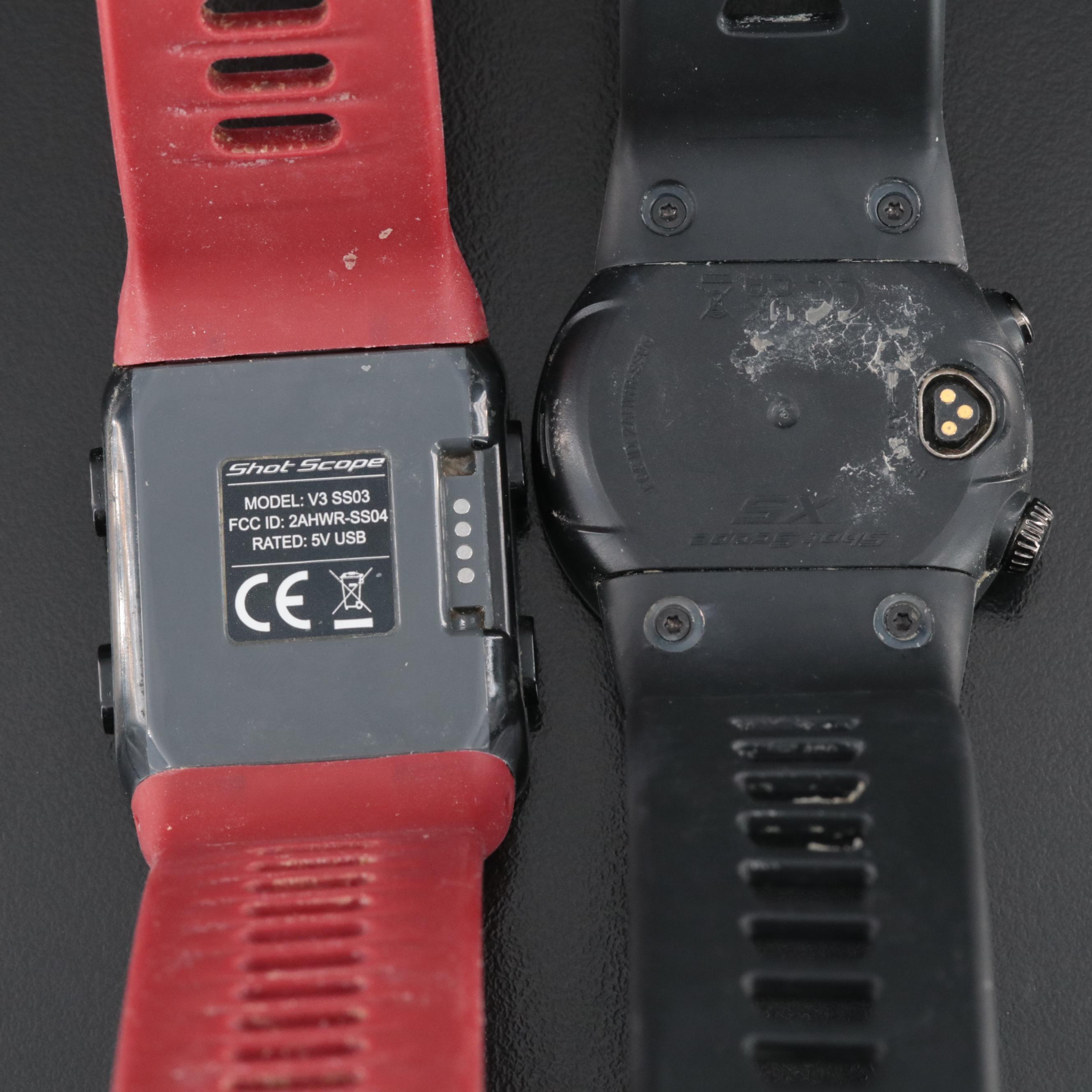 Shot Scope V3 GPS + Performance Tracking and Shot Scope X5 Watches