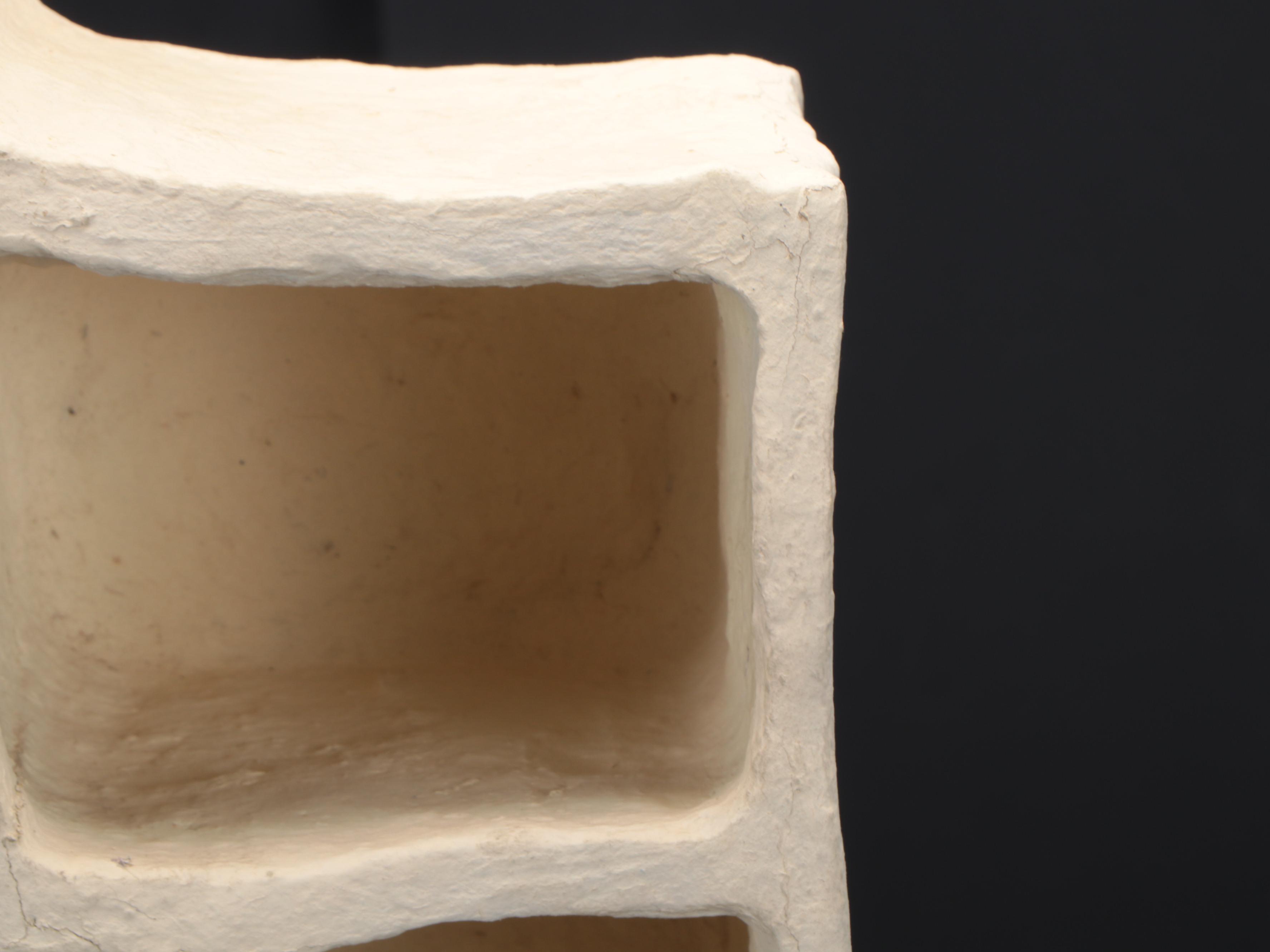 Modernist Style Papier-Mâché Wall Hanging Shelf