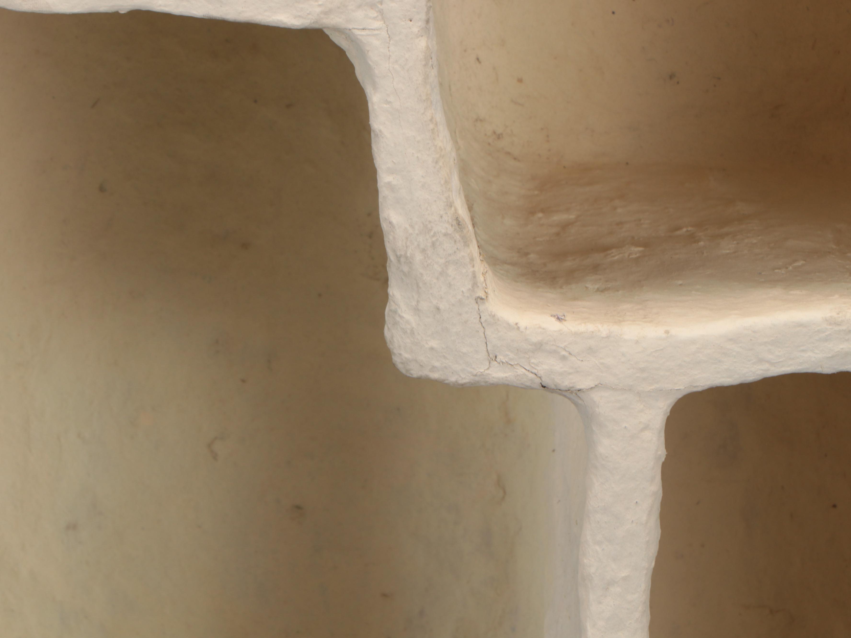 Modernist Style Papier-Mâché Wall Hanging Shelf