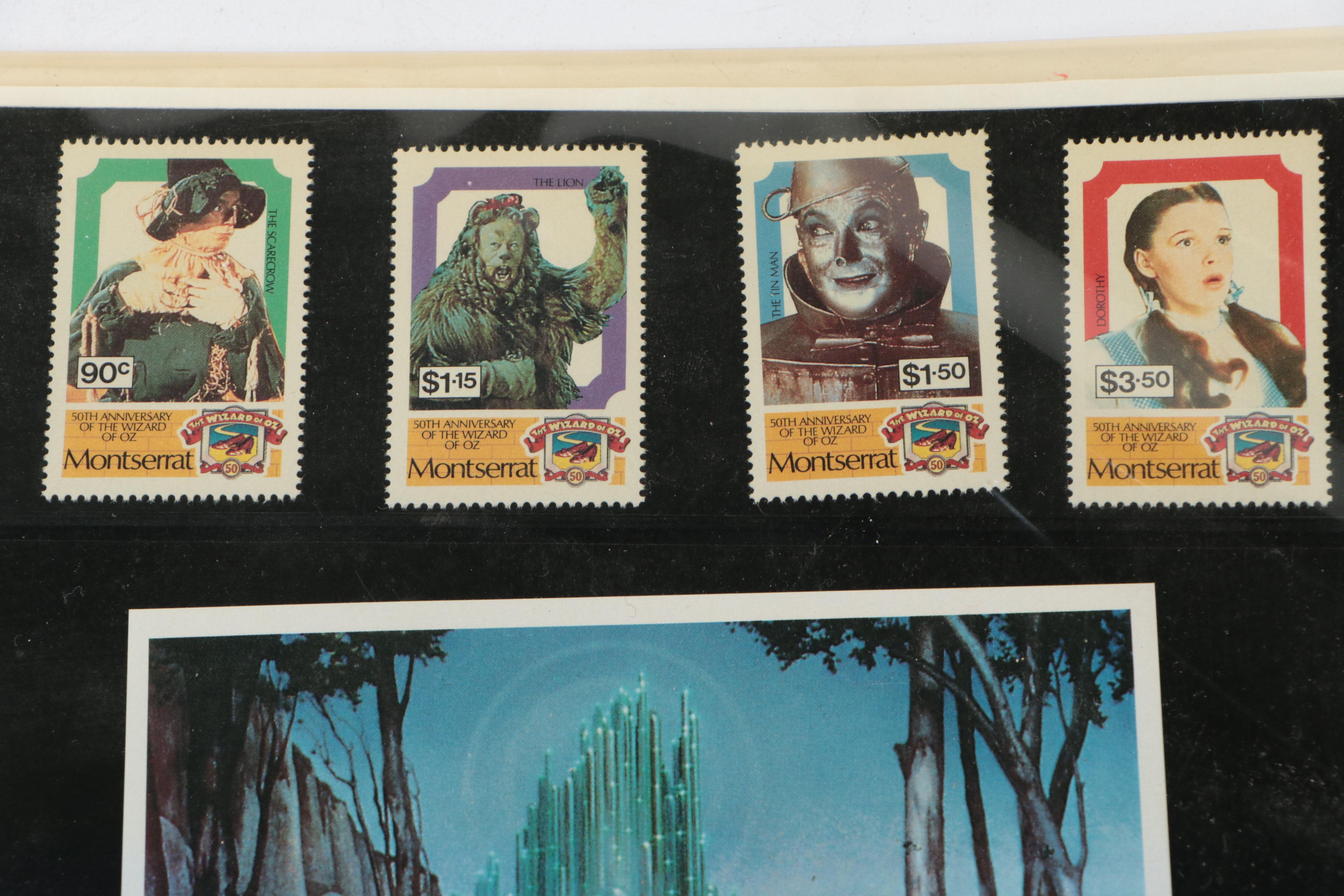 "The Wizard of Oz" and "Gone with the Wind" Stamps, Late 20th Century