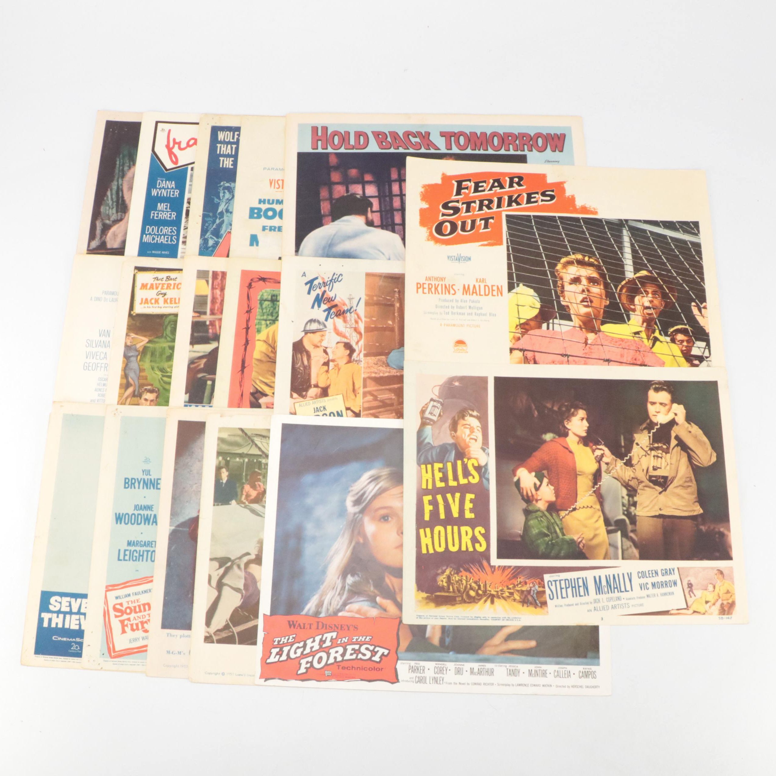 "Fear Strikes Out", "Hell's Five Hours" and More Movie Lobby Cards, Mid-20th C.
