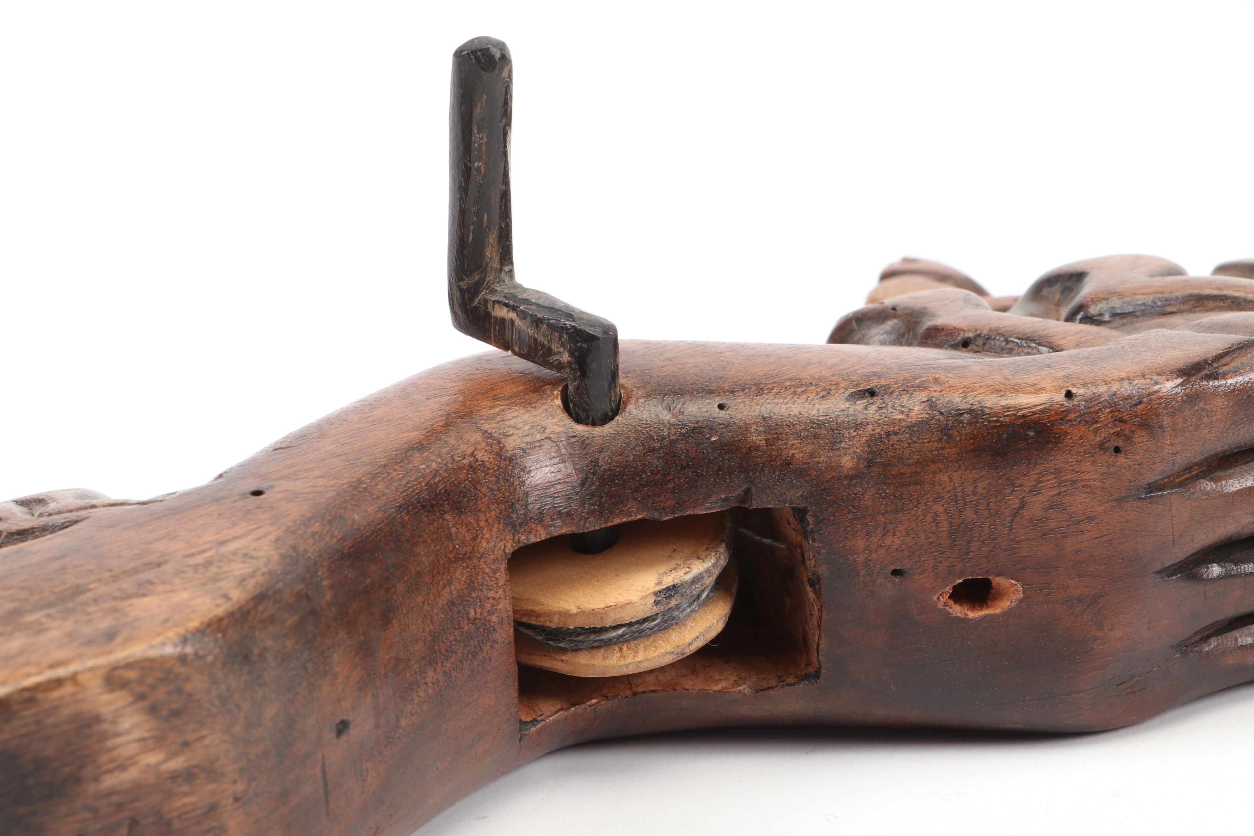 Japanese Carved Sumitsubo with Indonesian 800 Silver Figurine and Other Decor