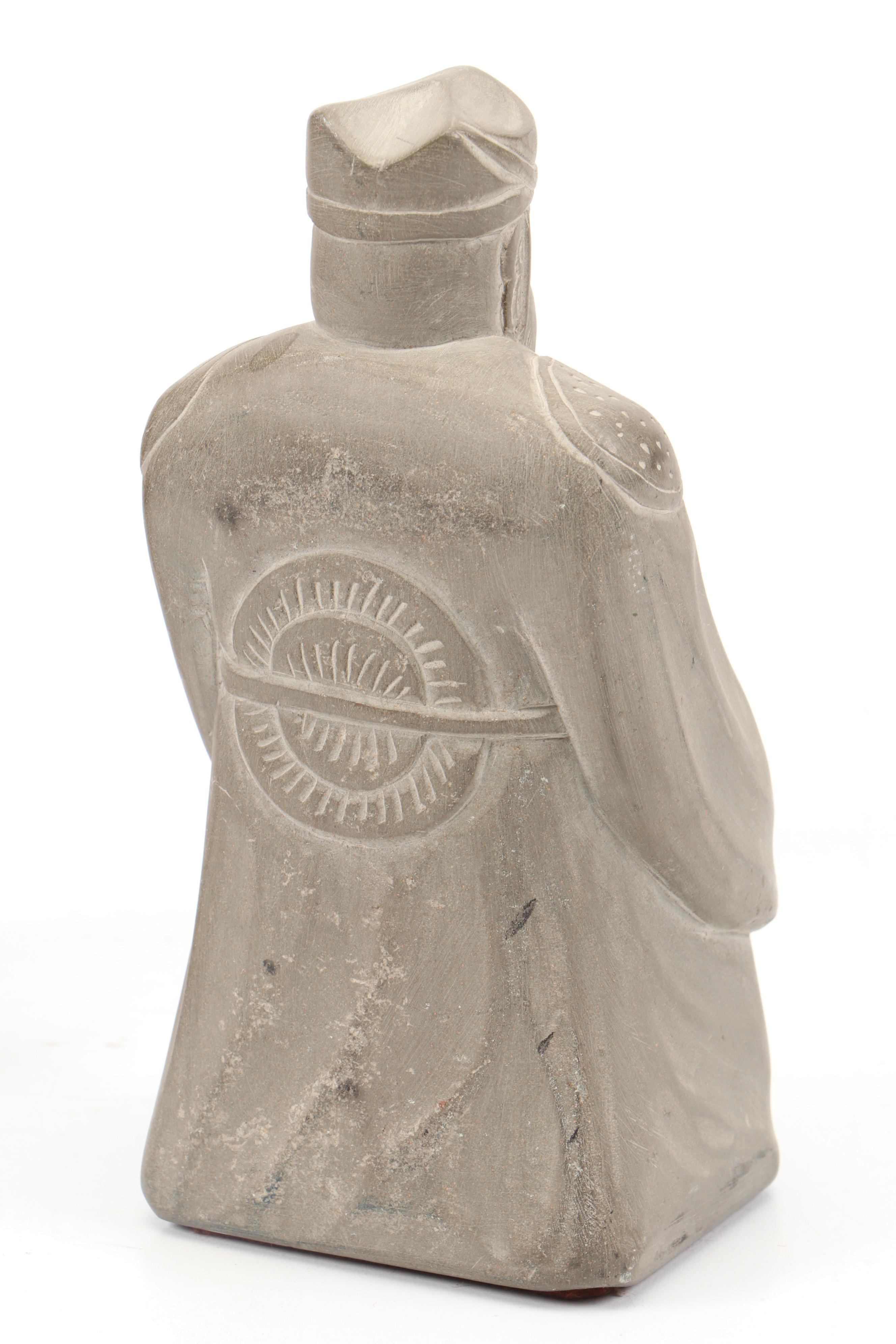 Japanese Carved Sumitsubo with Indonesian 800 Silver Figurine and Other Decor