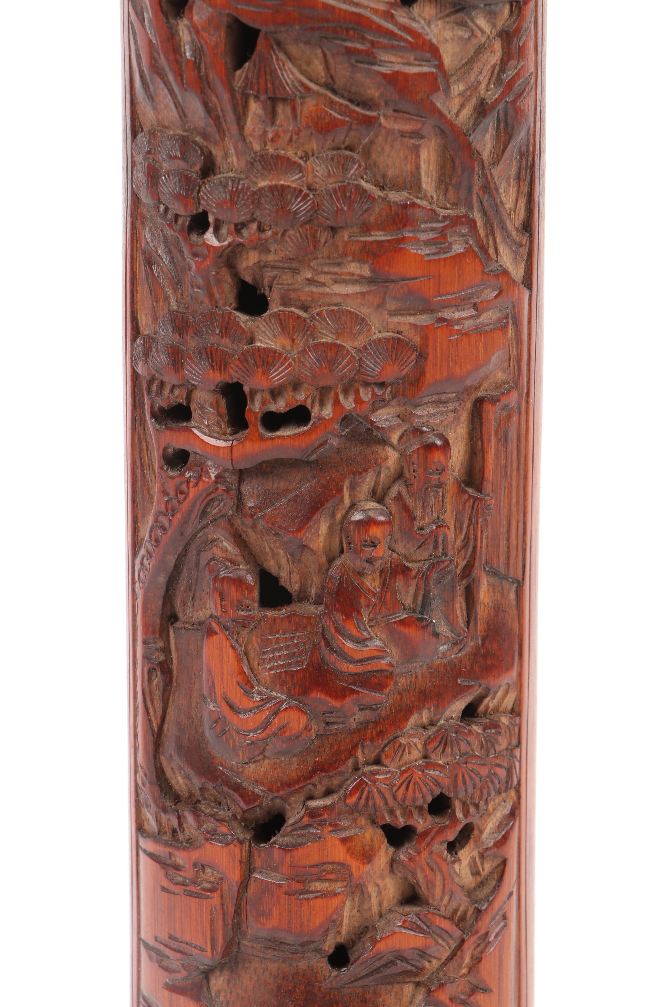 Japanese Carved Sumitsubo with Indonesian 800 Silver Figurine and Other Decor