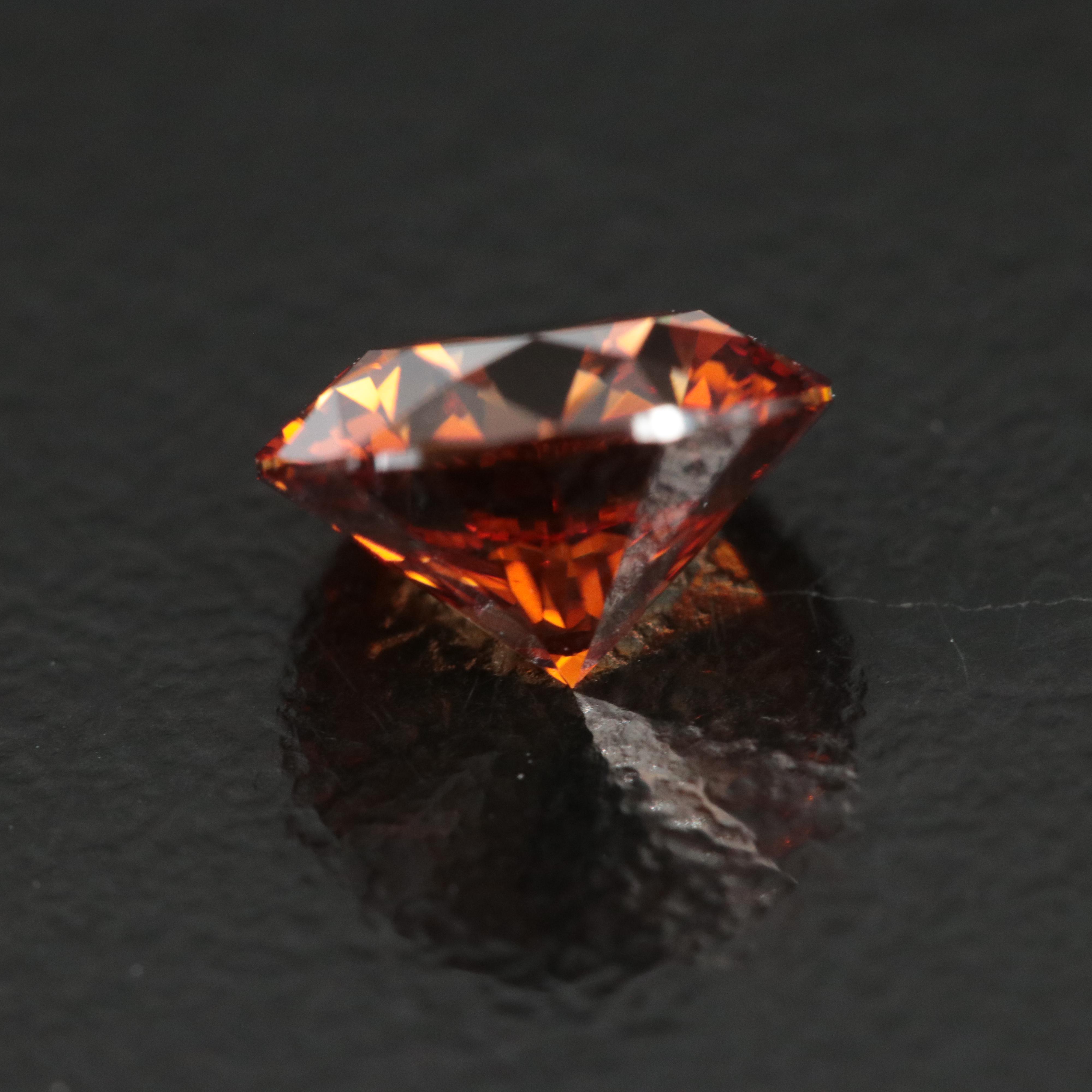 Loose 1.73 CT Fancy Orange Lab Grown Diamond