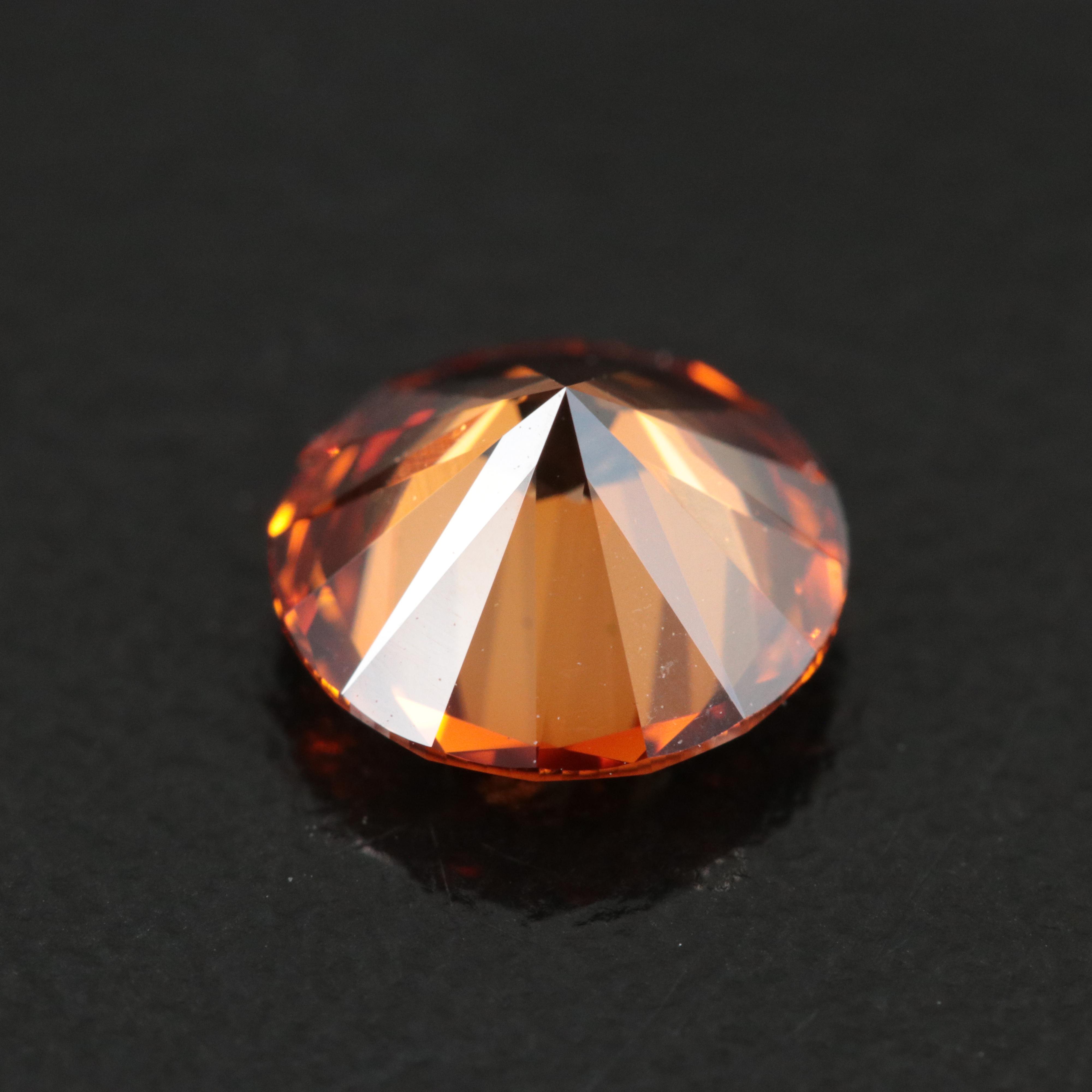Loose 1.73 CT Fancy Orange Lab Grown Diamond