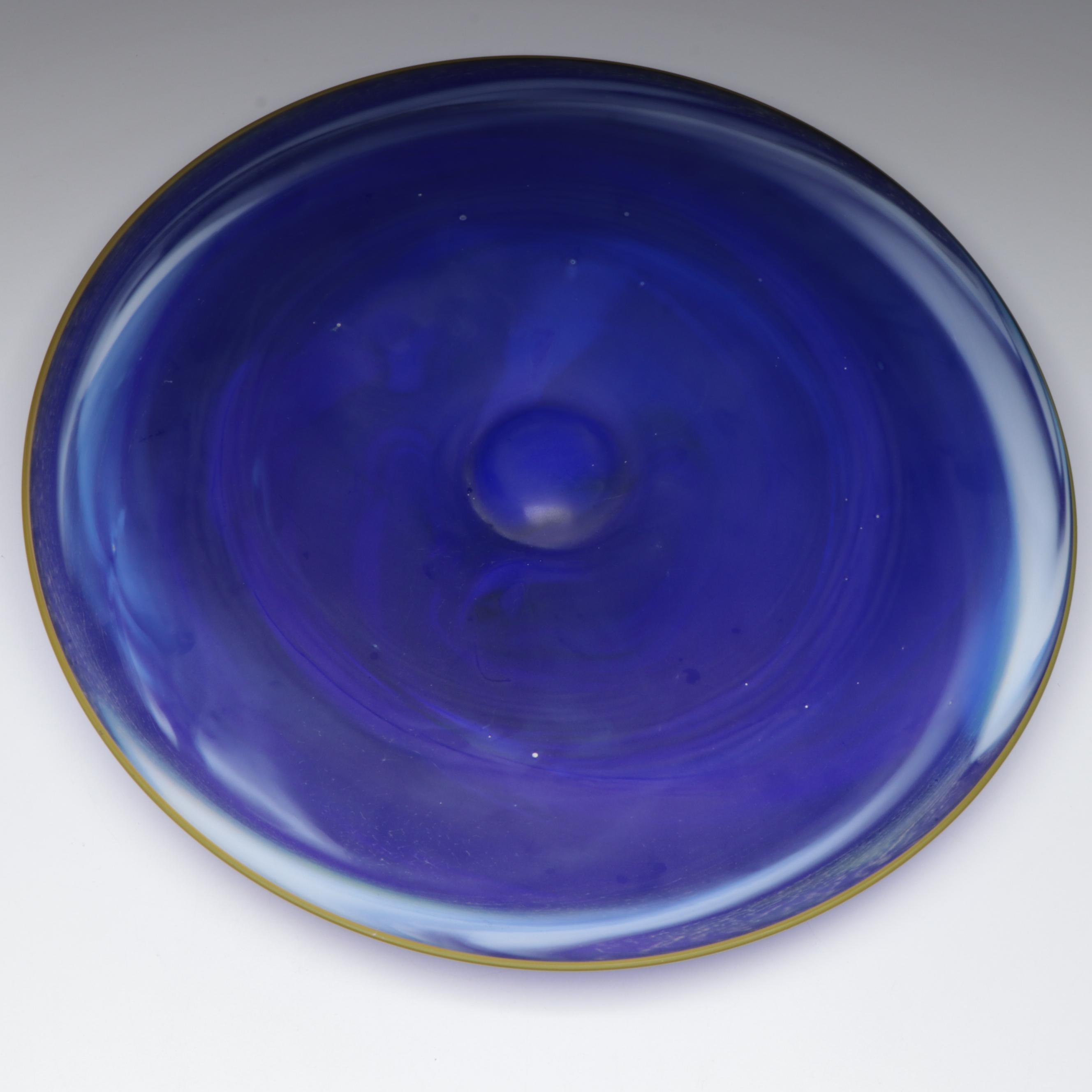 Signed Art Glass Plate, 2020