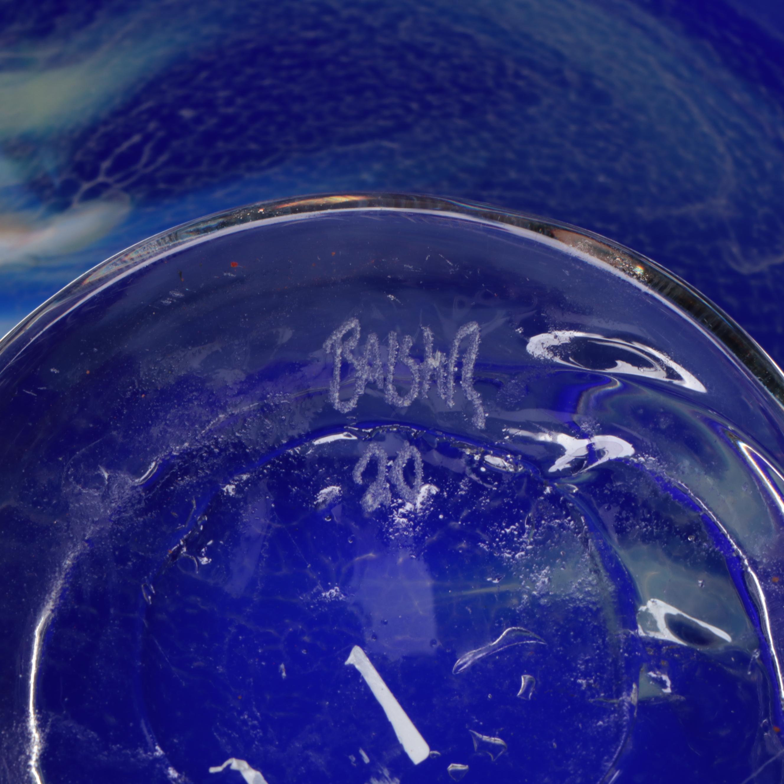 Signed Art Glass Plate, 2020