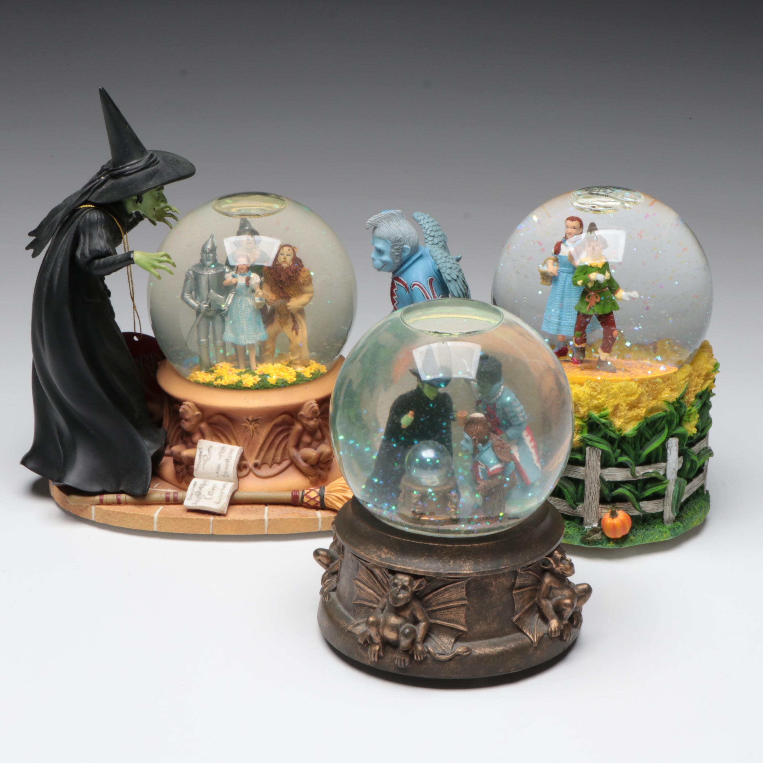 3 wizard deals of oz music boxes with glass globe