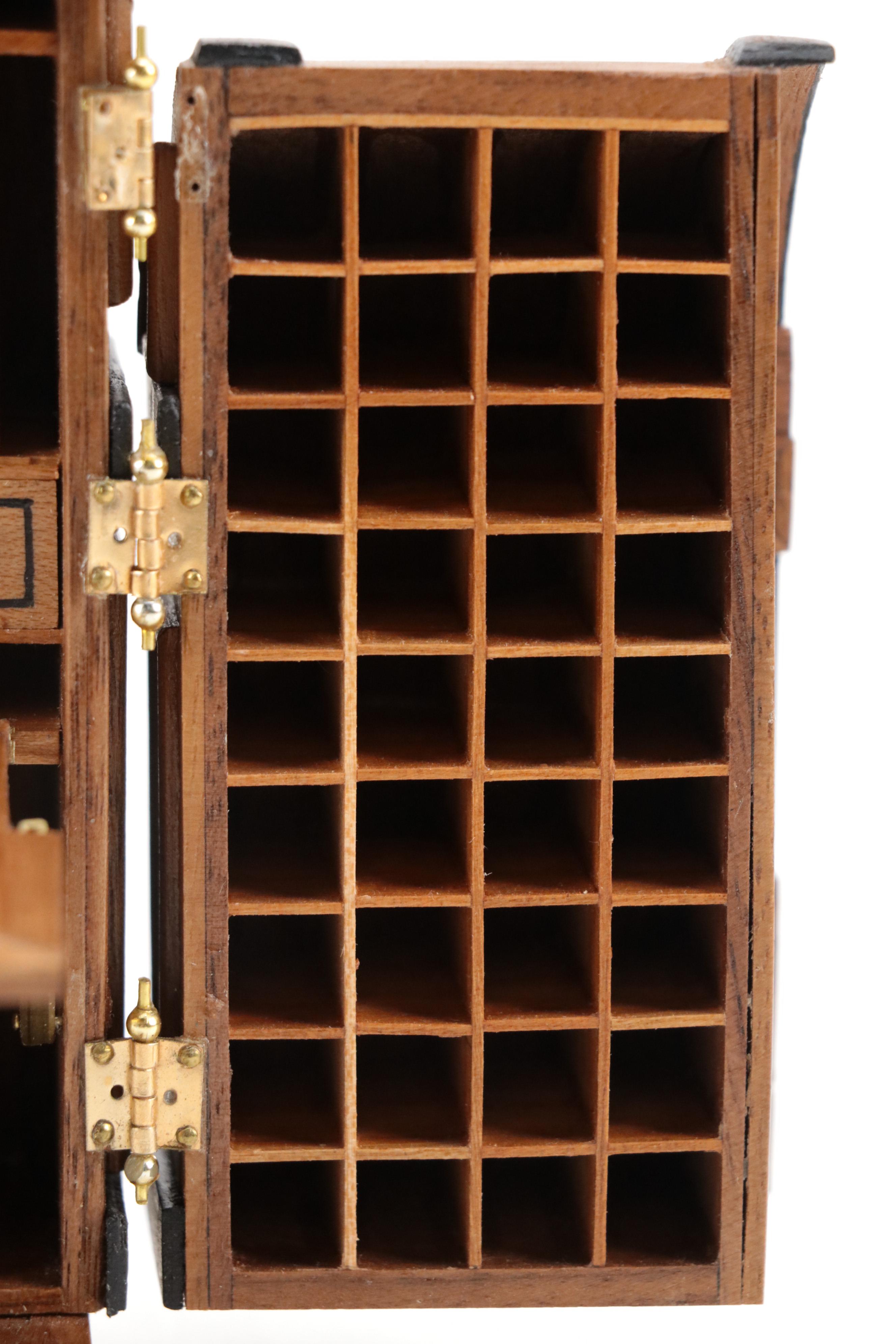 Miniature Victorian Style Wooden Wooten Desk