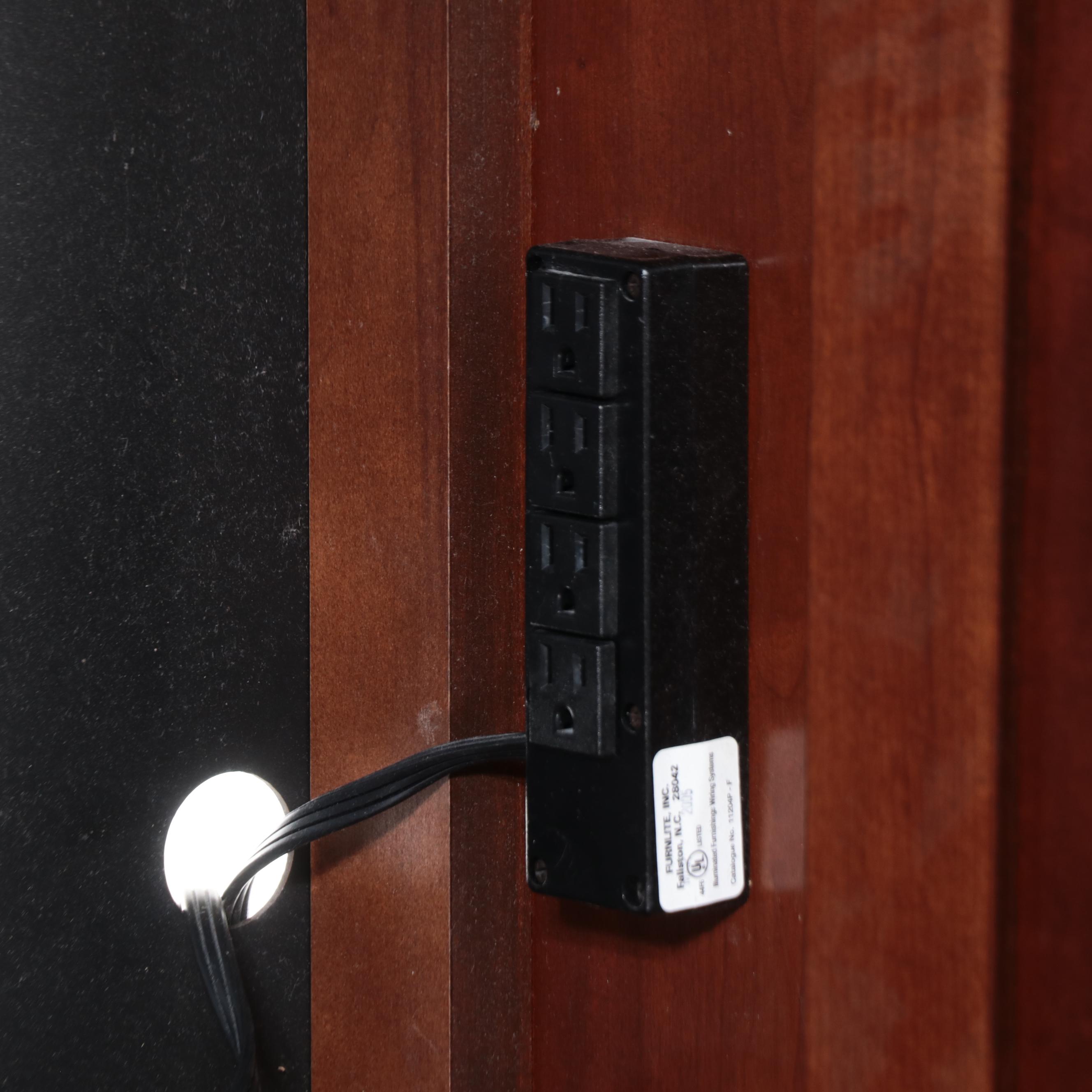 Hooker Furniture Transitional Style Mahogany Finish Wood Entertainment Cabinet