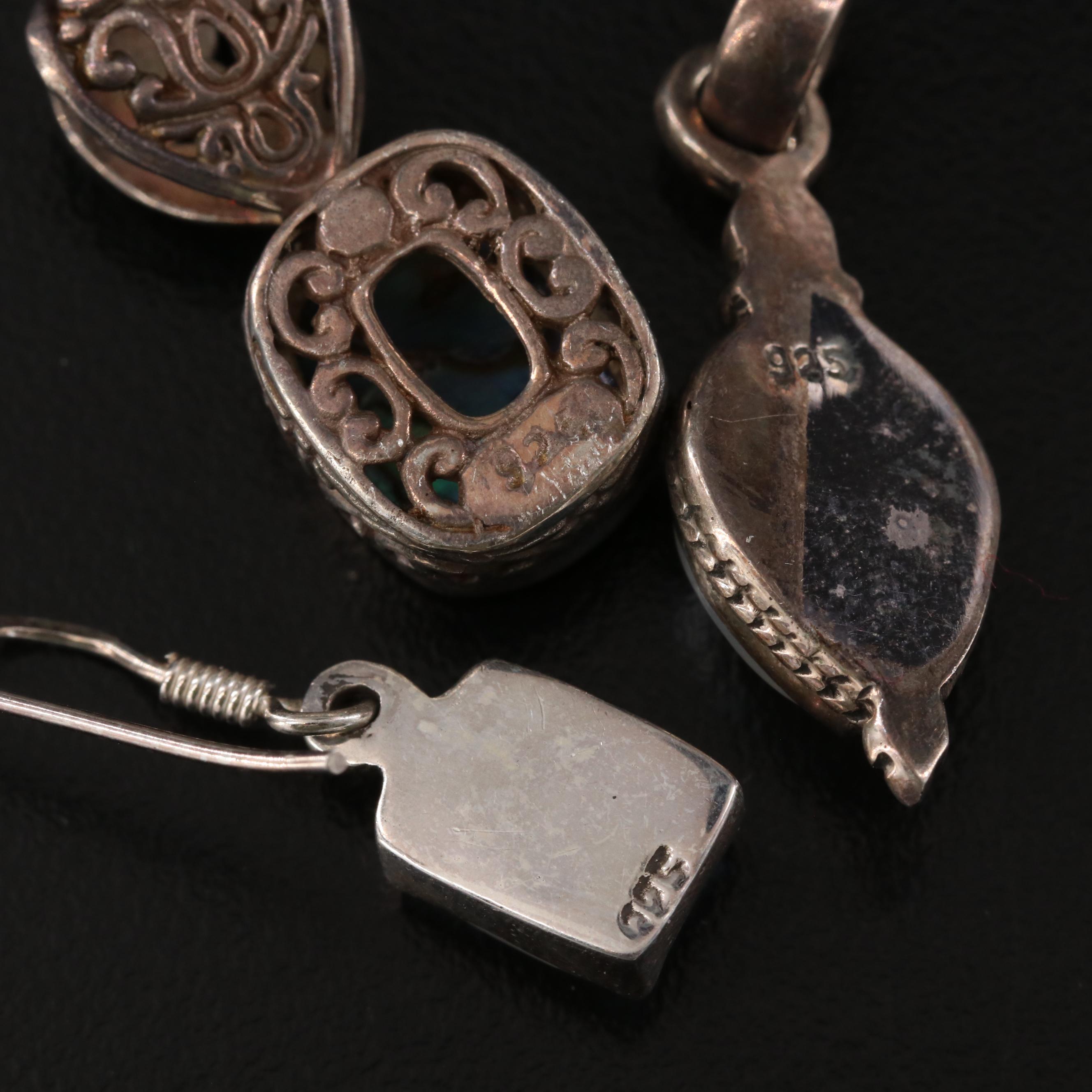 Sterling Pearl, Topaz and Gemstone Jewelry Selection