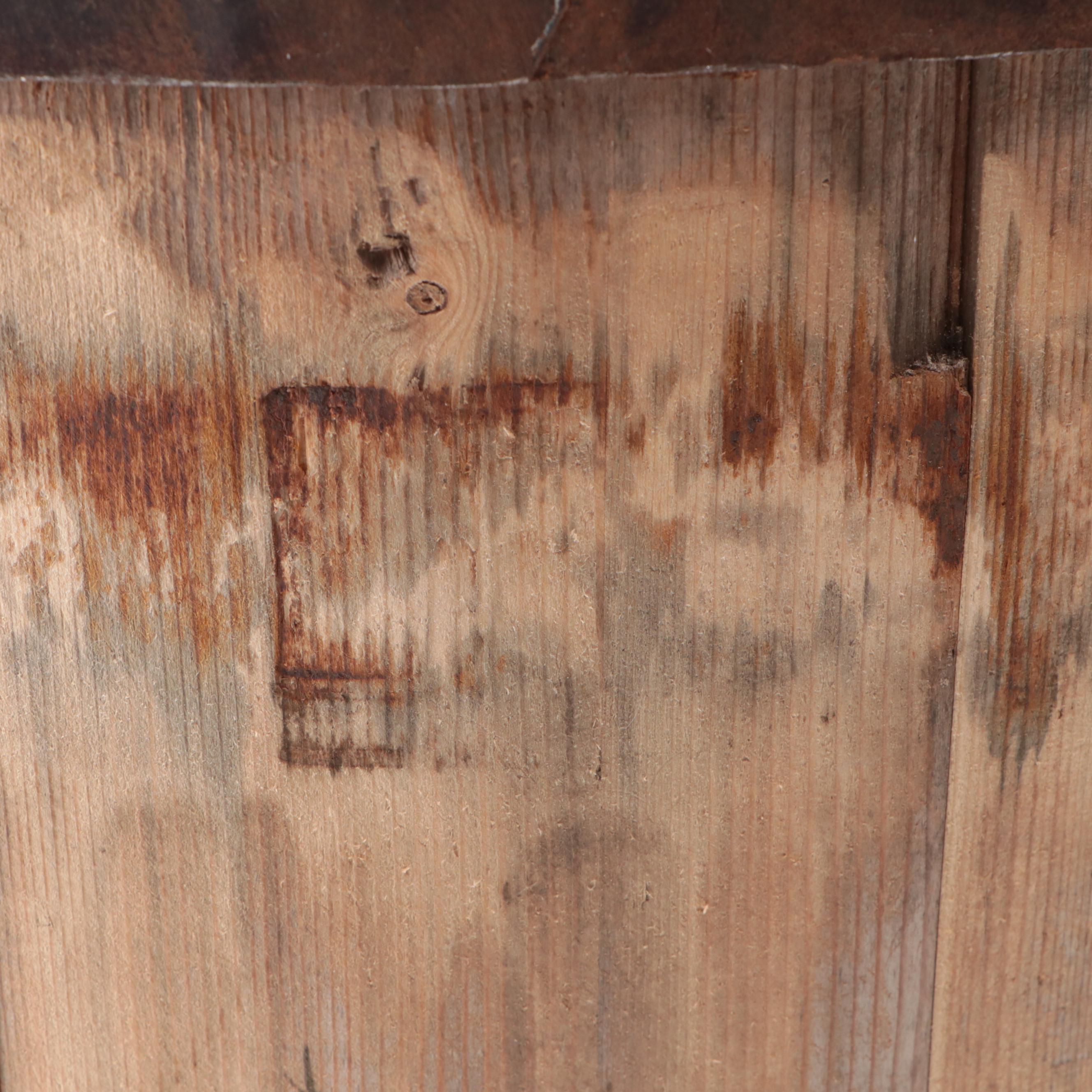 Primitive Wooden Stave Bucket, 20th Century