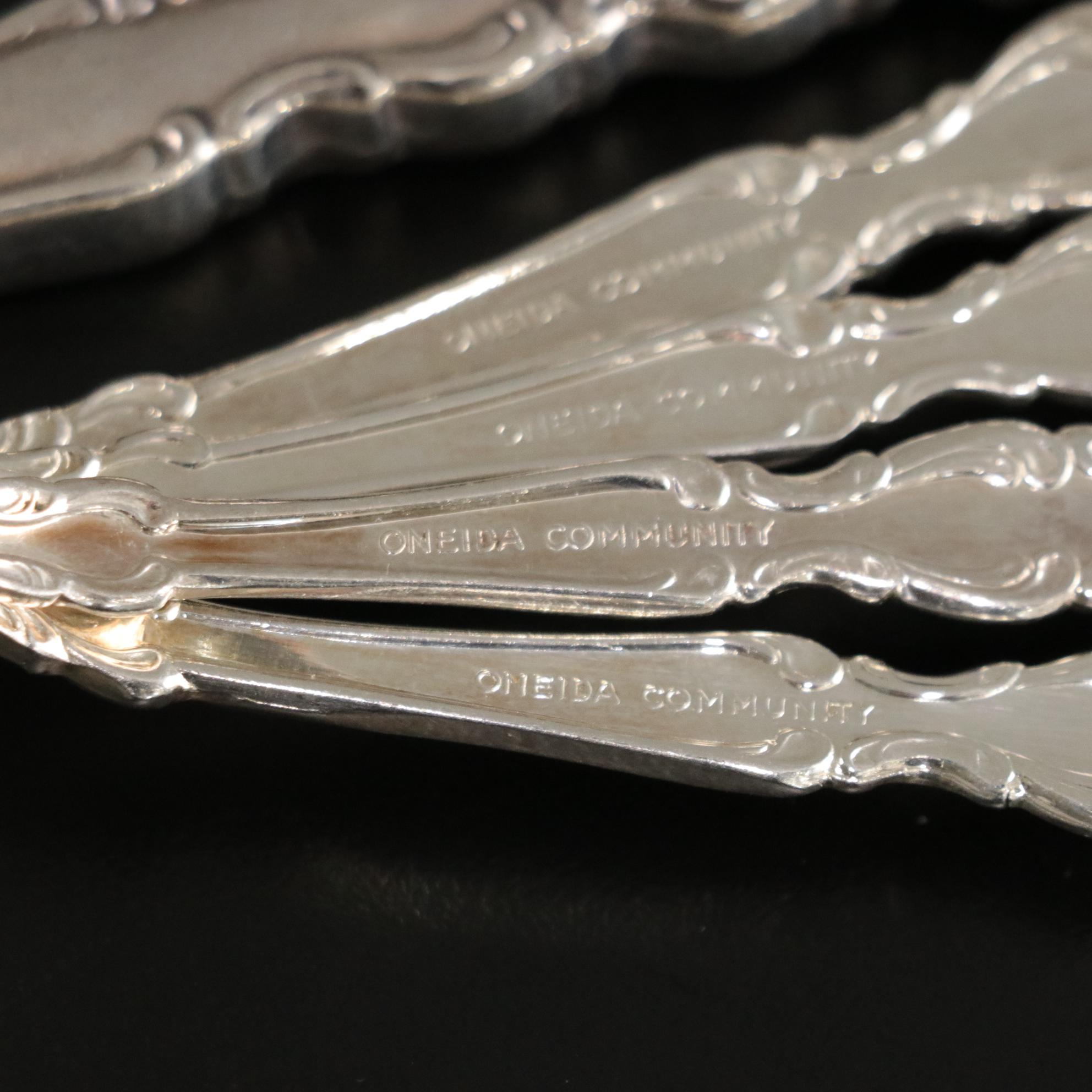 Oneida Community "Arbor Rose - True  Rose" Stainless  Steel Flatware Service