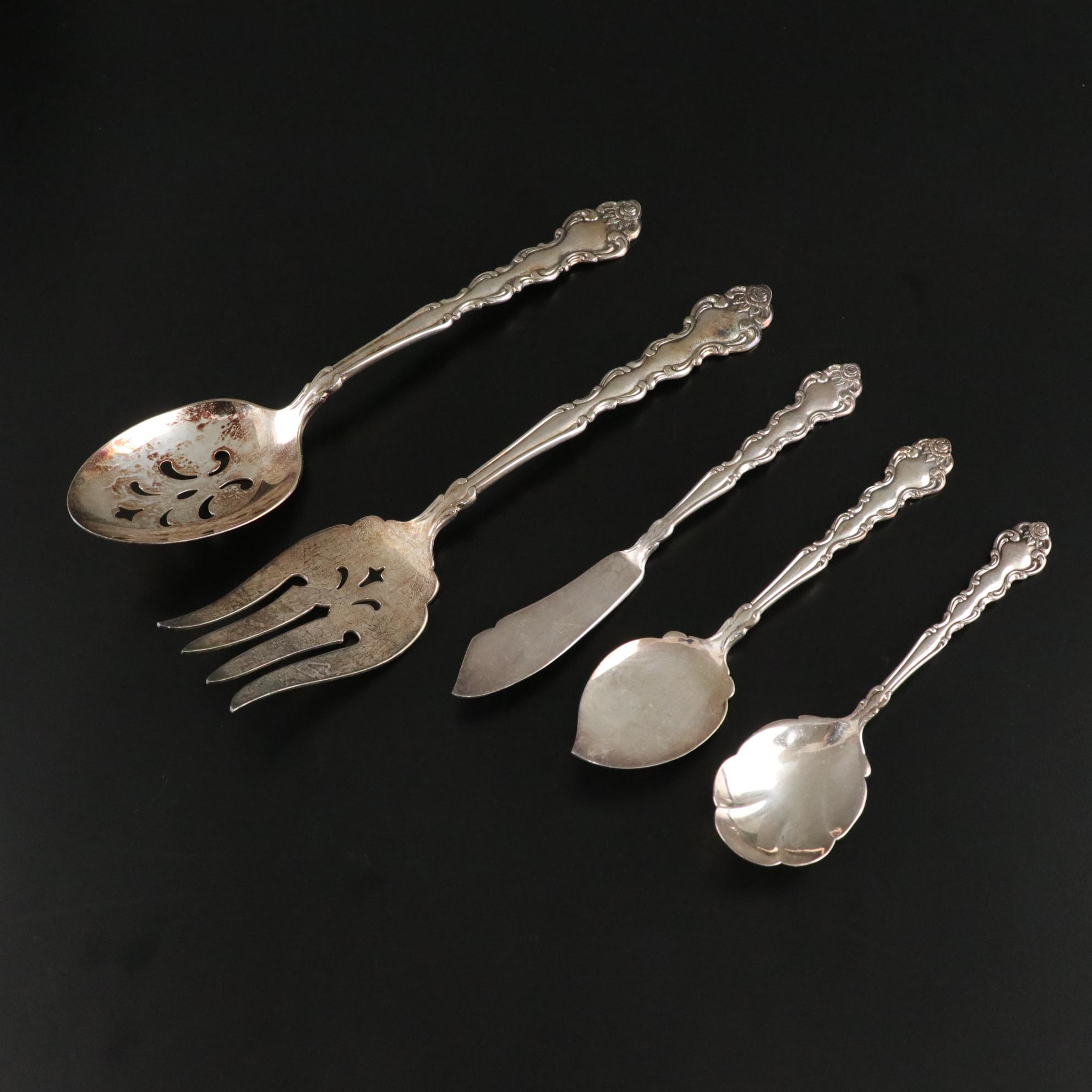 Oneida Community "Arbor Rose - True  Rose" Stainless  Steel Flatware Service