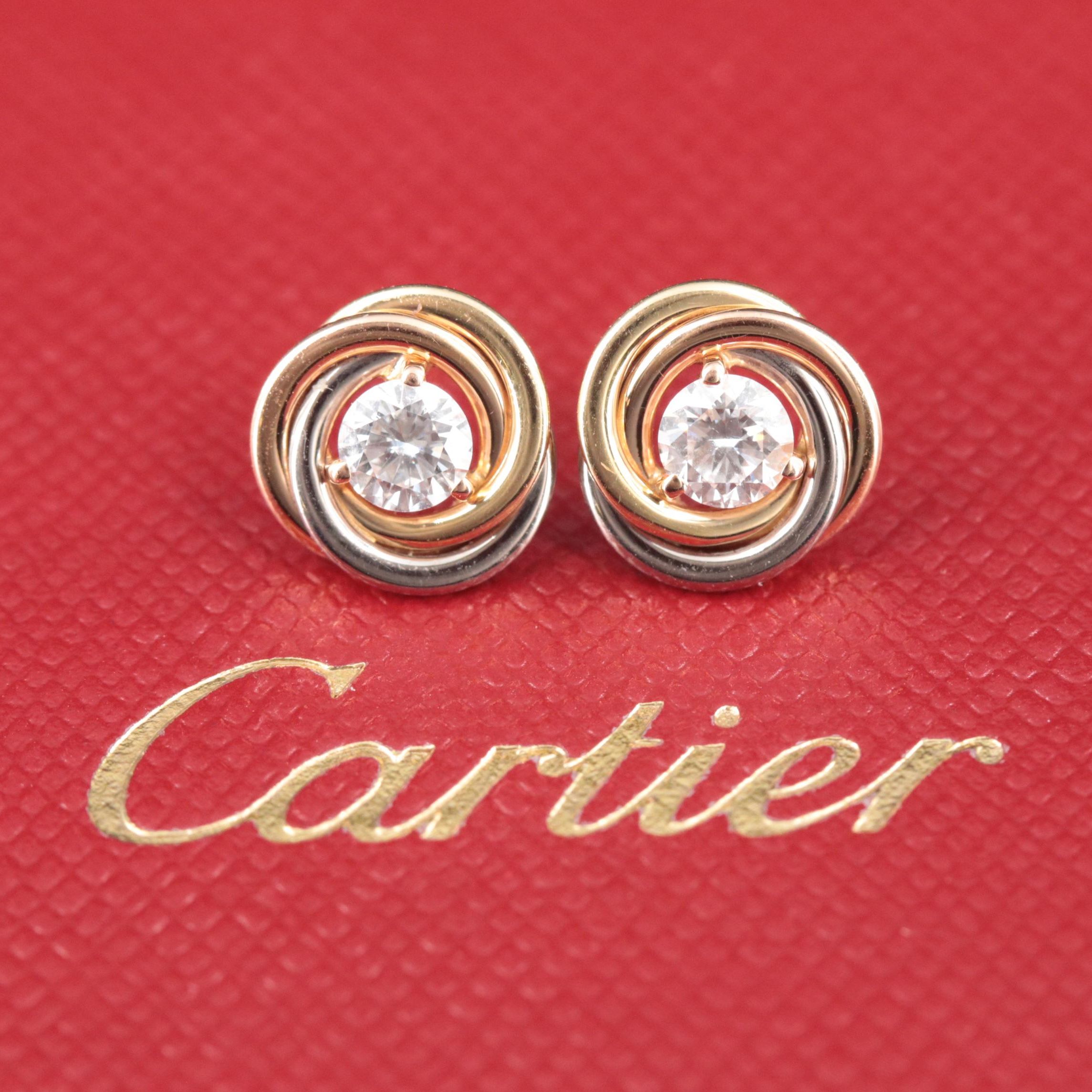 Cartier Trinity de Cartier 18K Tri-Color 0.36 CTW Diamond