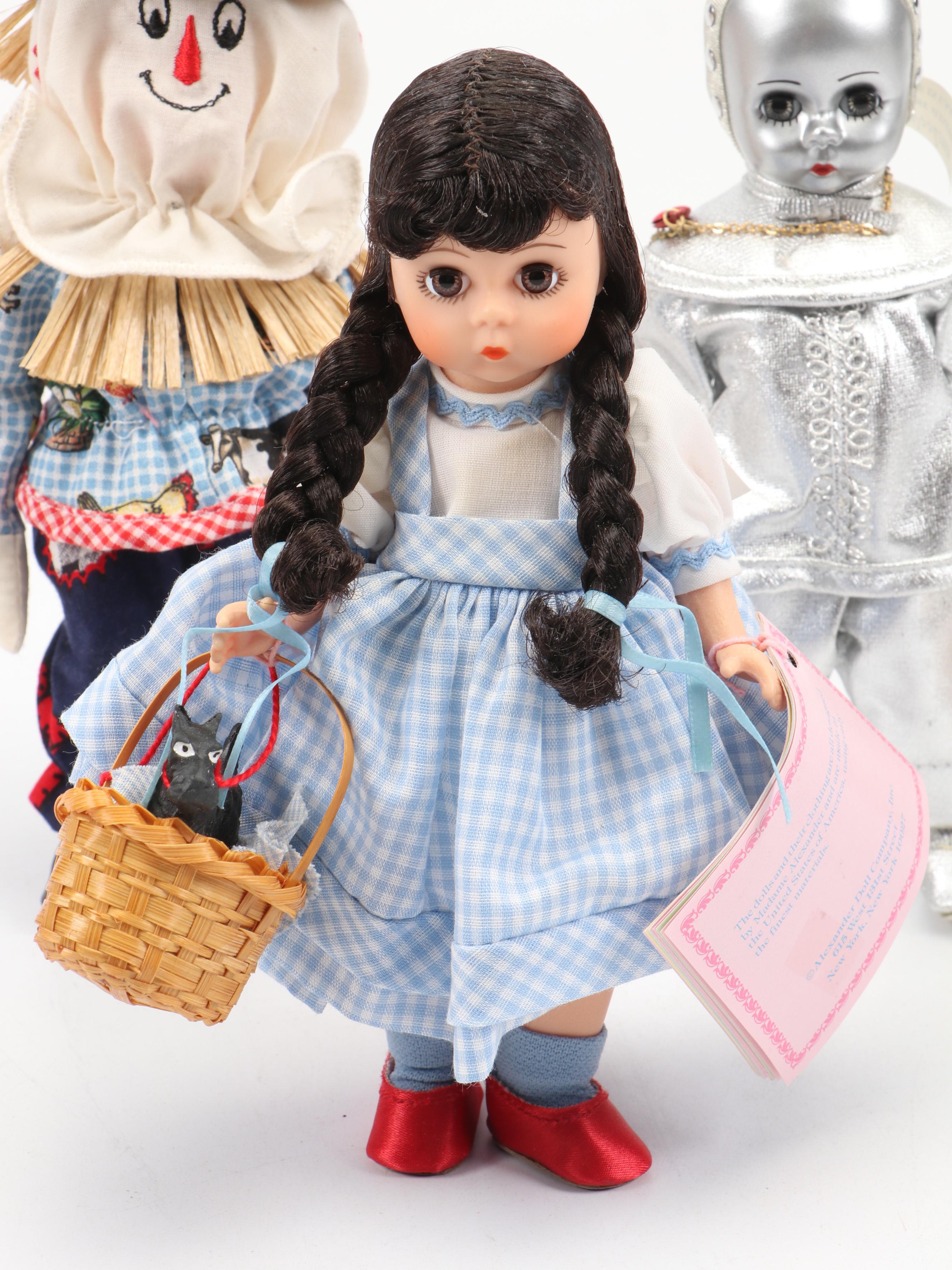 Madame Alexander "Dorothy & Toto" Plastic Doll with Other Wizard of Oz Dolls