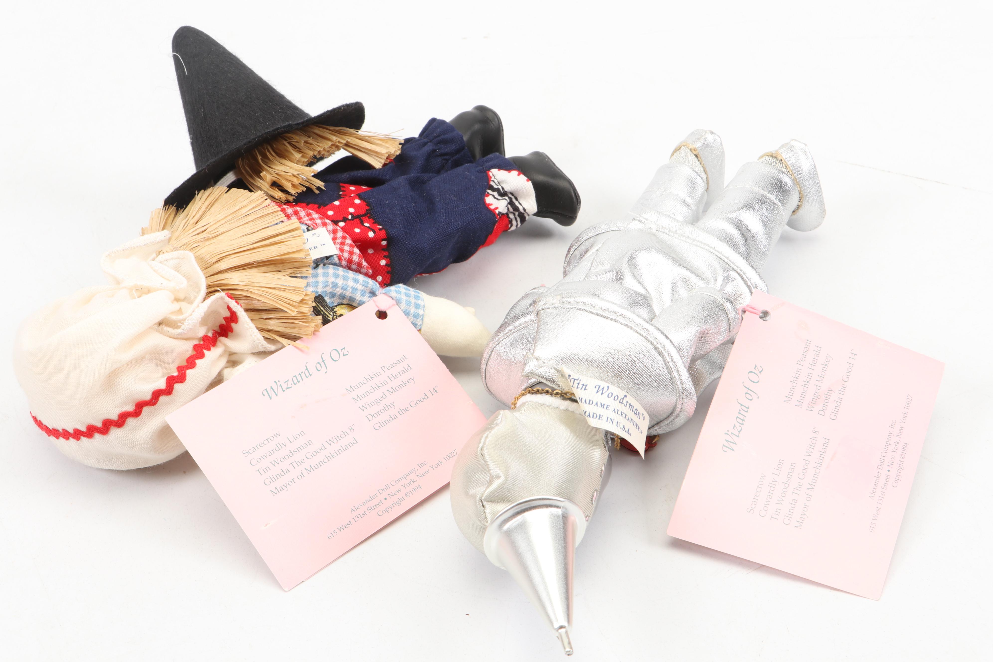 Madame Alexander "Dorothy & Toto" Plastic Doll with Other Wizard of Oz Dolls