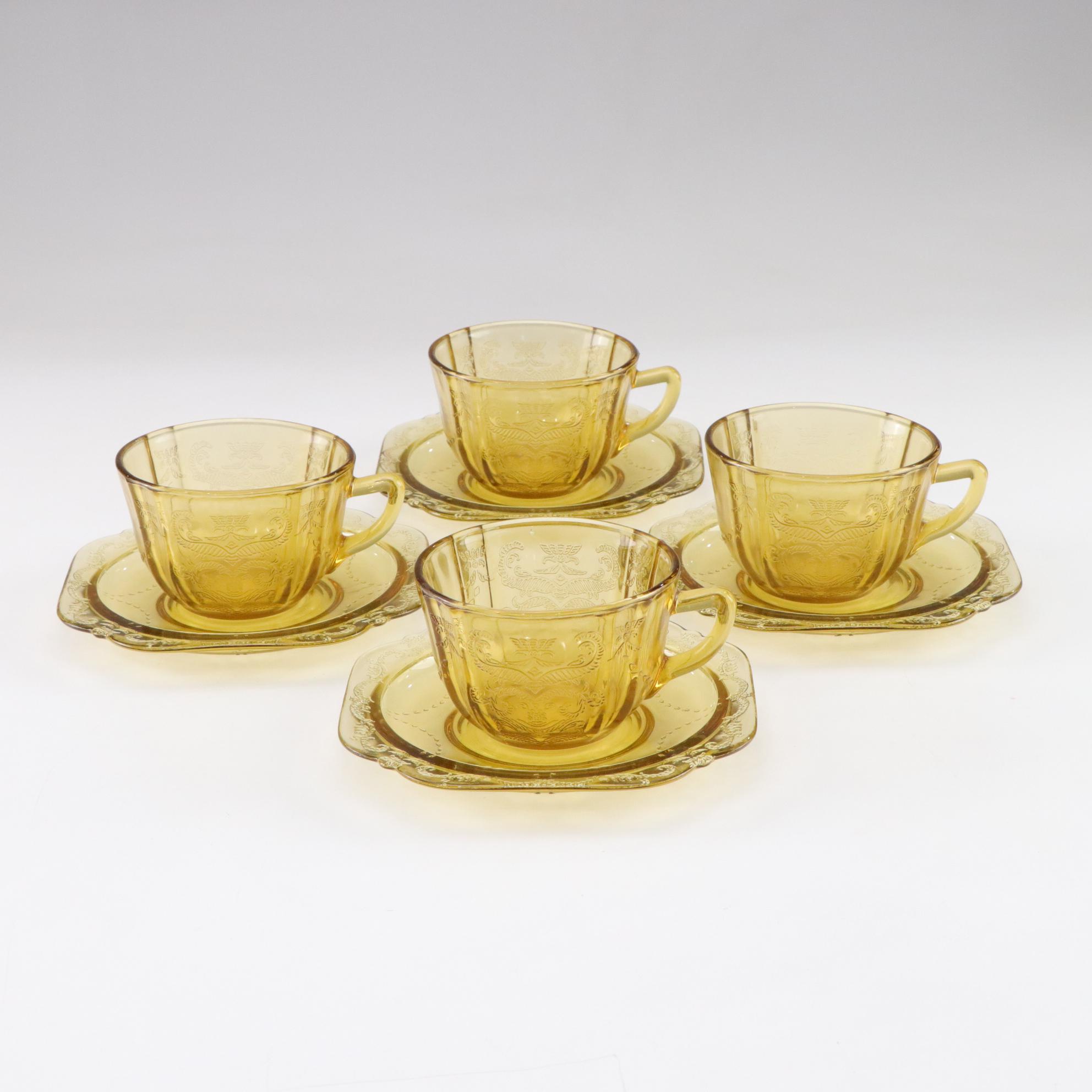 Federal Glass "Madrid Amber" Depression Glass Dinnerware