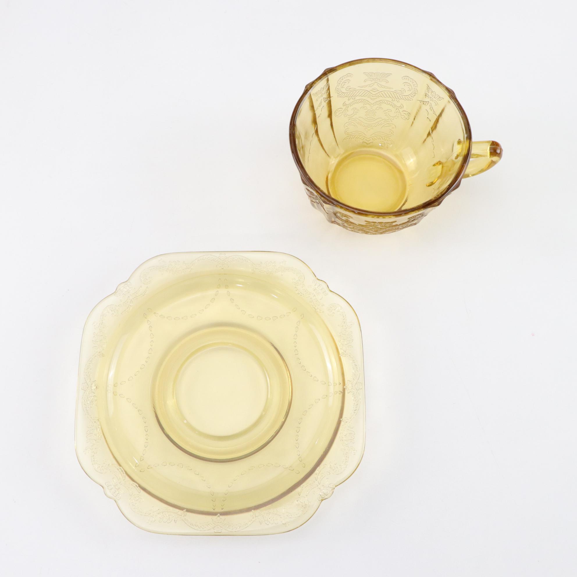 Federal Glass "Madrid Amber" Depression Glass Dinnerware