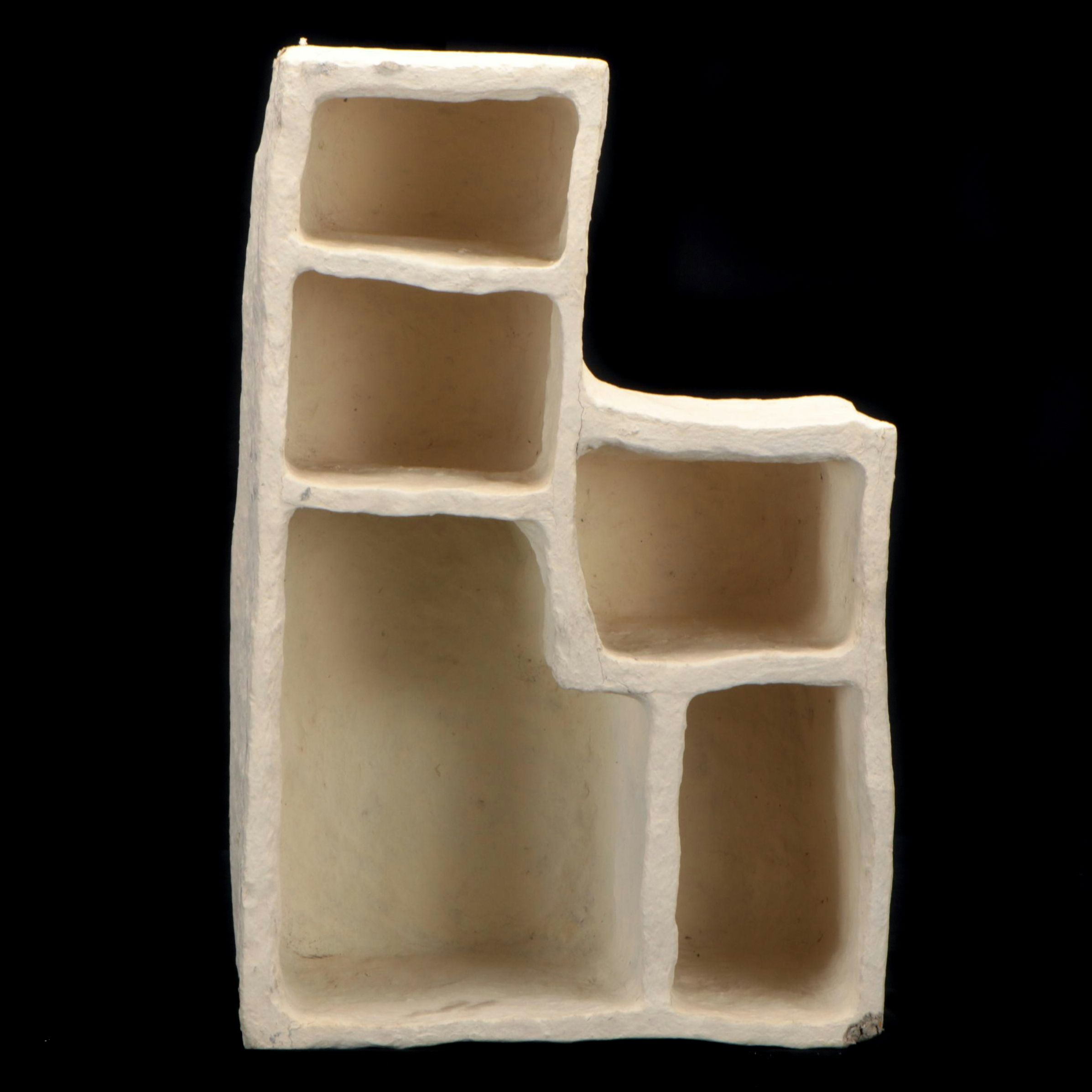 Modernist Style Papier-Mâché Wall Hanging Shelf