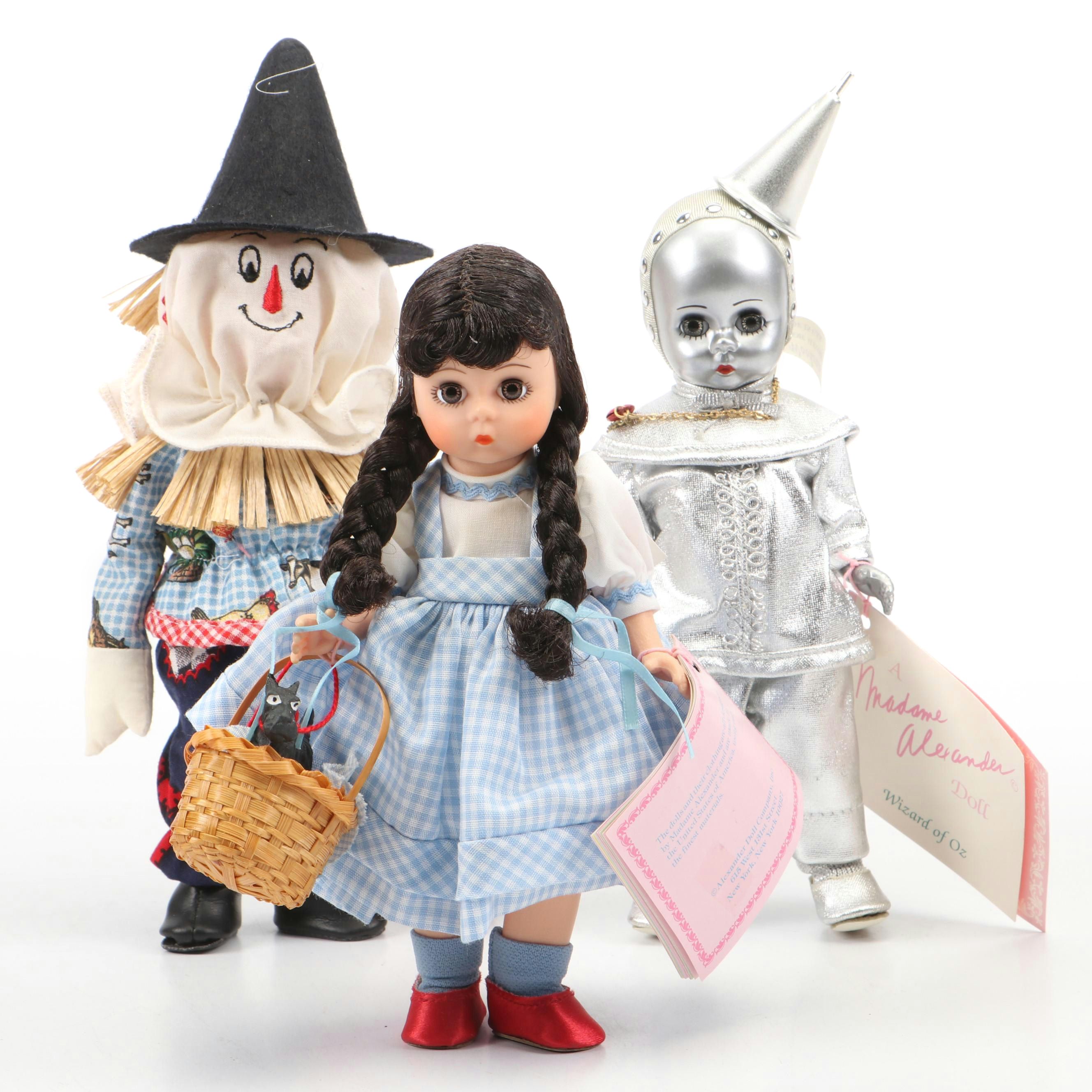 Madame Alexander Dorothy Toto Plastic Doll with Other Wizard of Oz Dolls Everything But The House