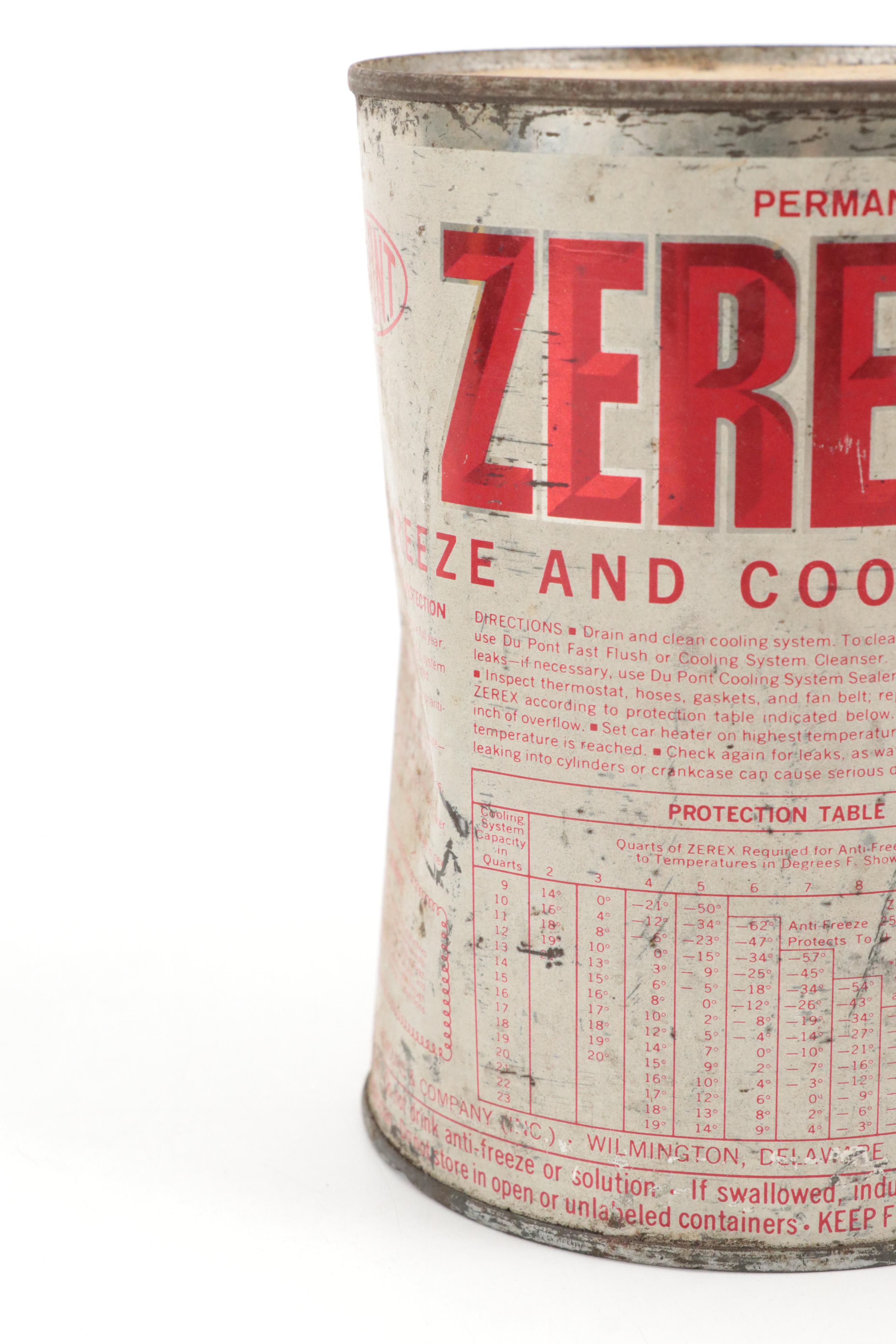 DuPont, Esso, Unico Motor Oil and Anti-Freeze Cans, Mid-20th Century