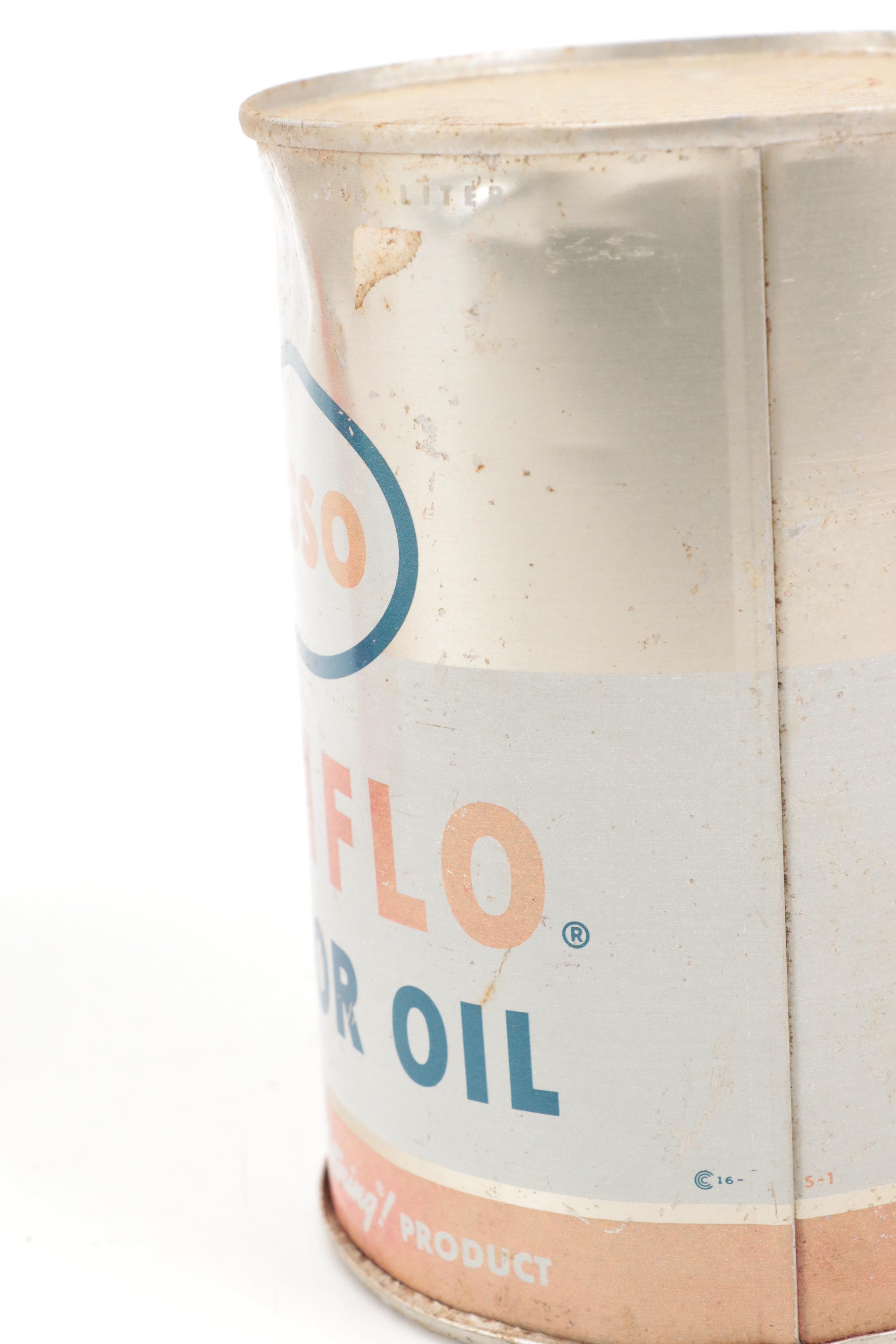 DuPont, Esso, Unico Motor Oil and Anti-Freeze Cans, Mid-20th Century