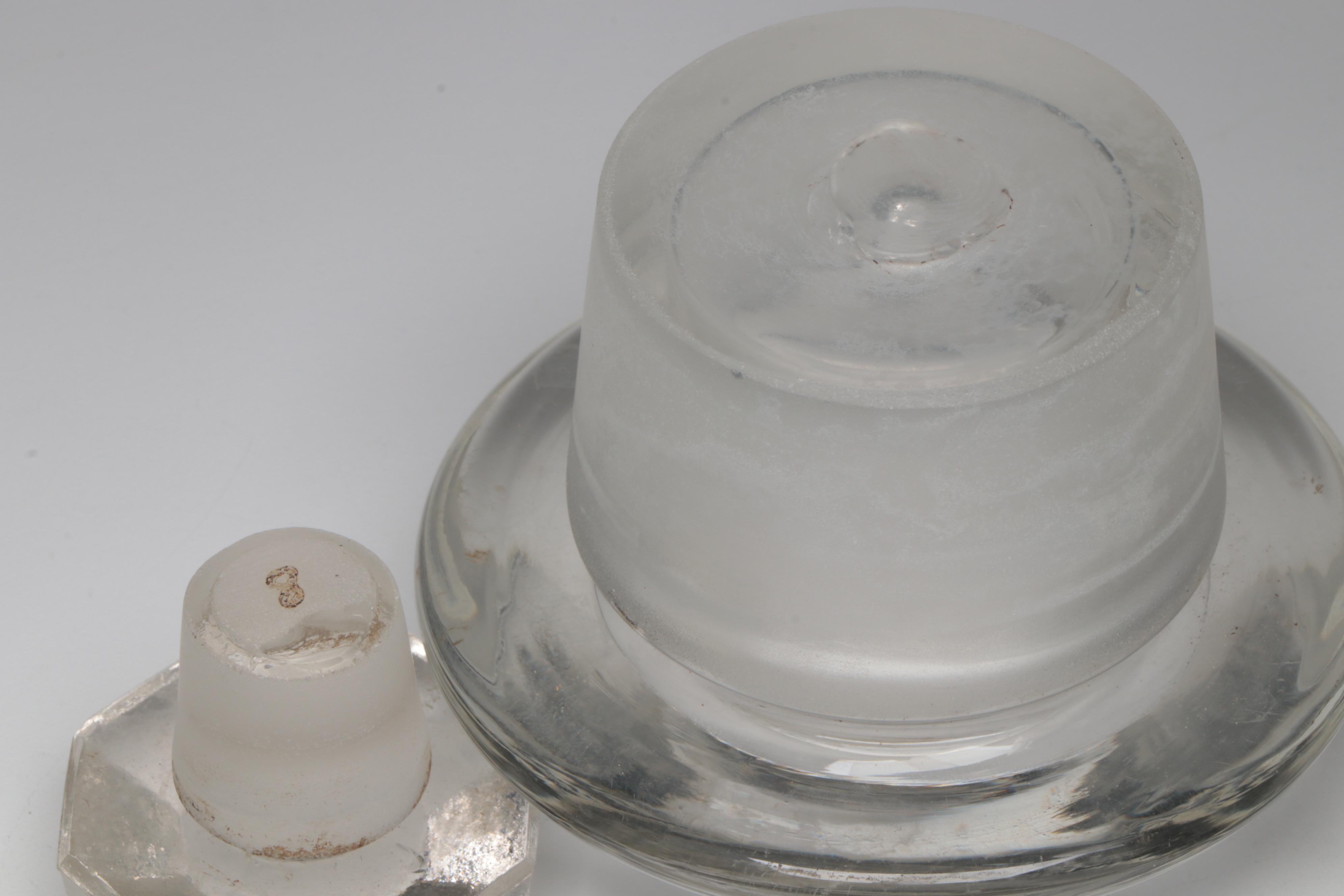 Green and Clear Glass Apothecary Bottles