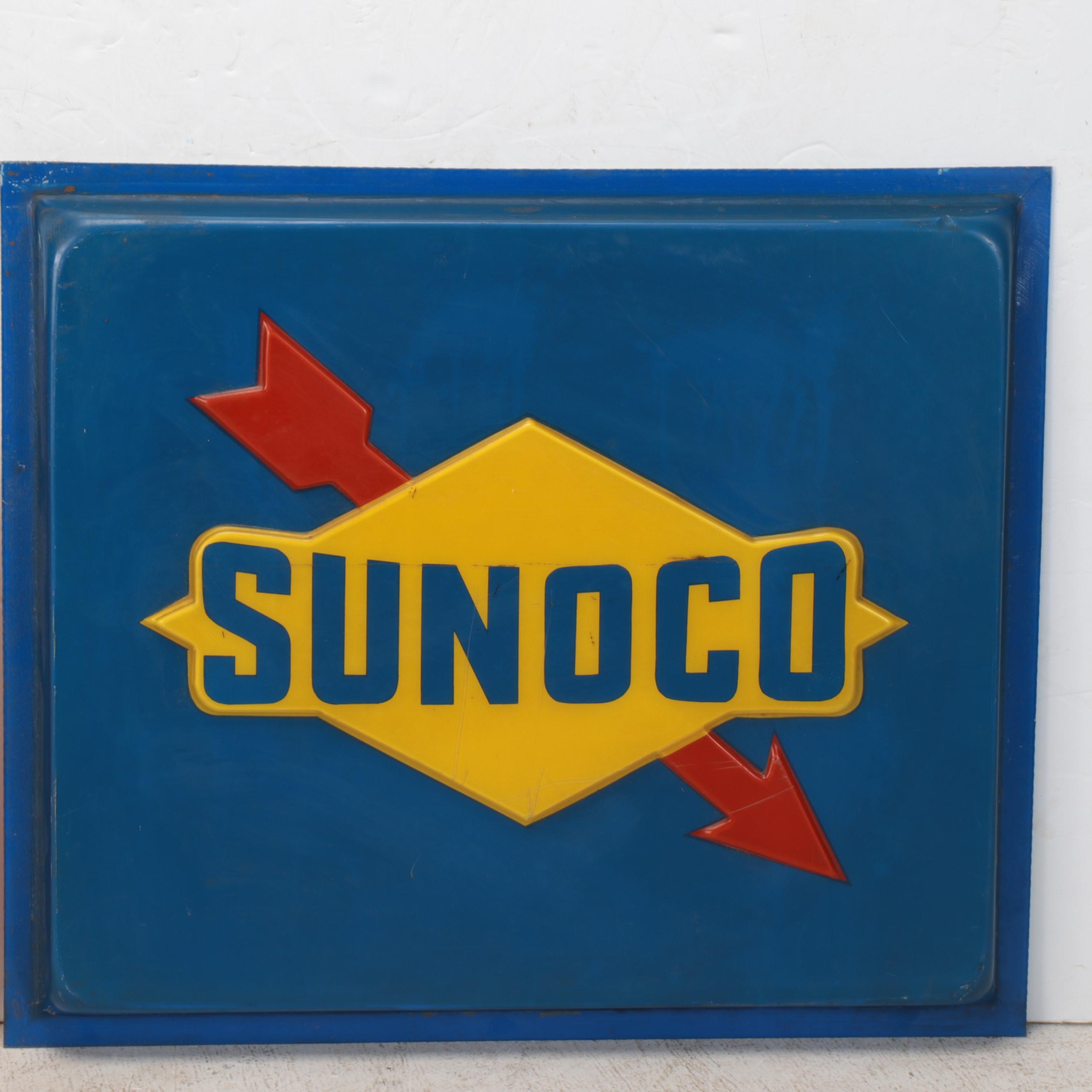 Shell and Sunoco Plastic Advertising Signs
