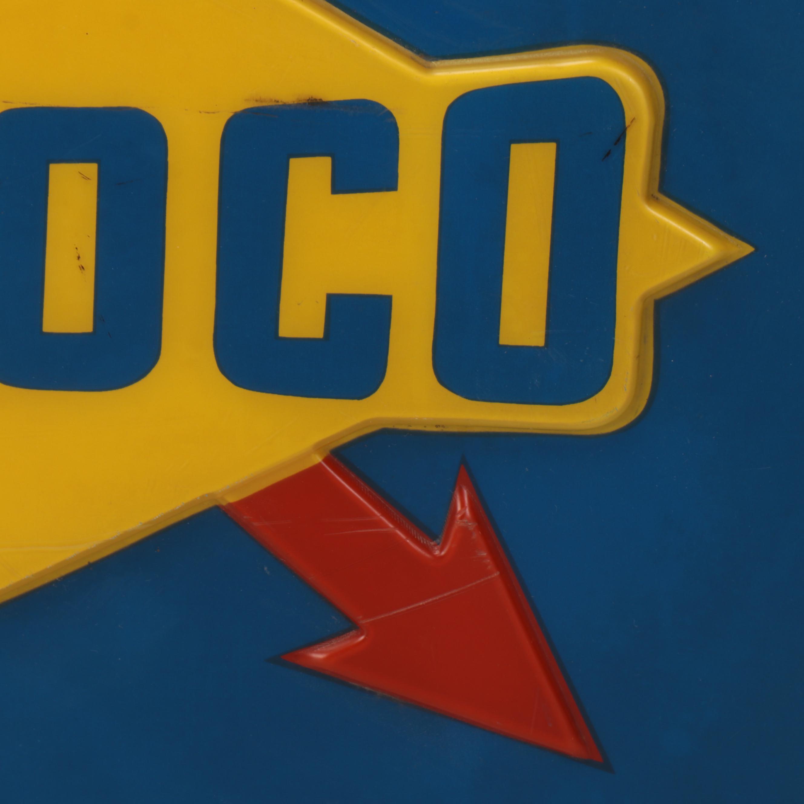 Shell and Sunoco Plastic Advertising Signs