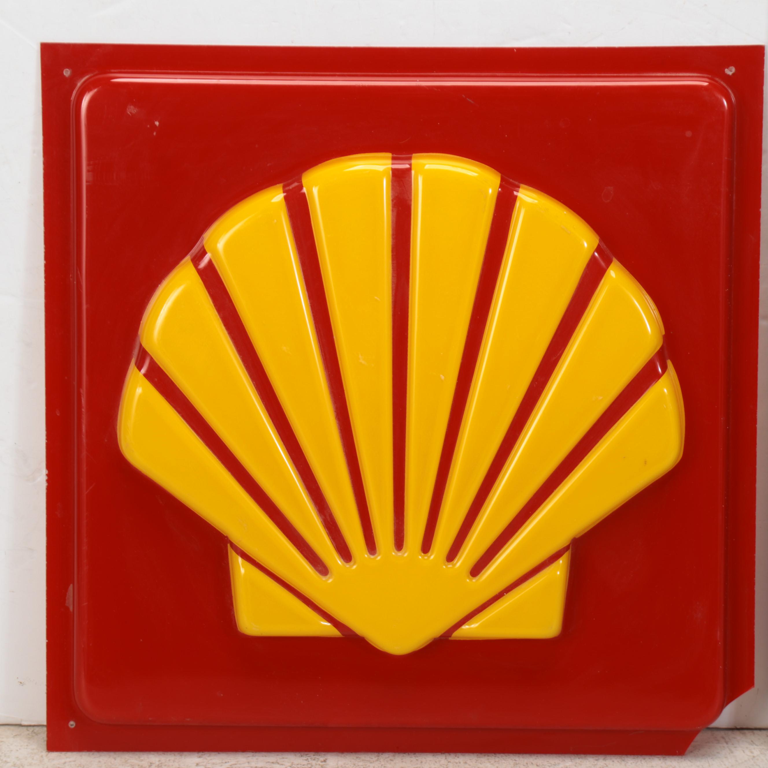 Shell and Sunoco Plastic Advertising Signs