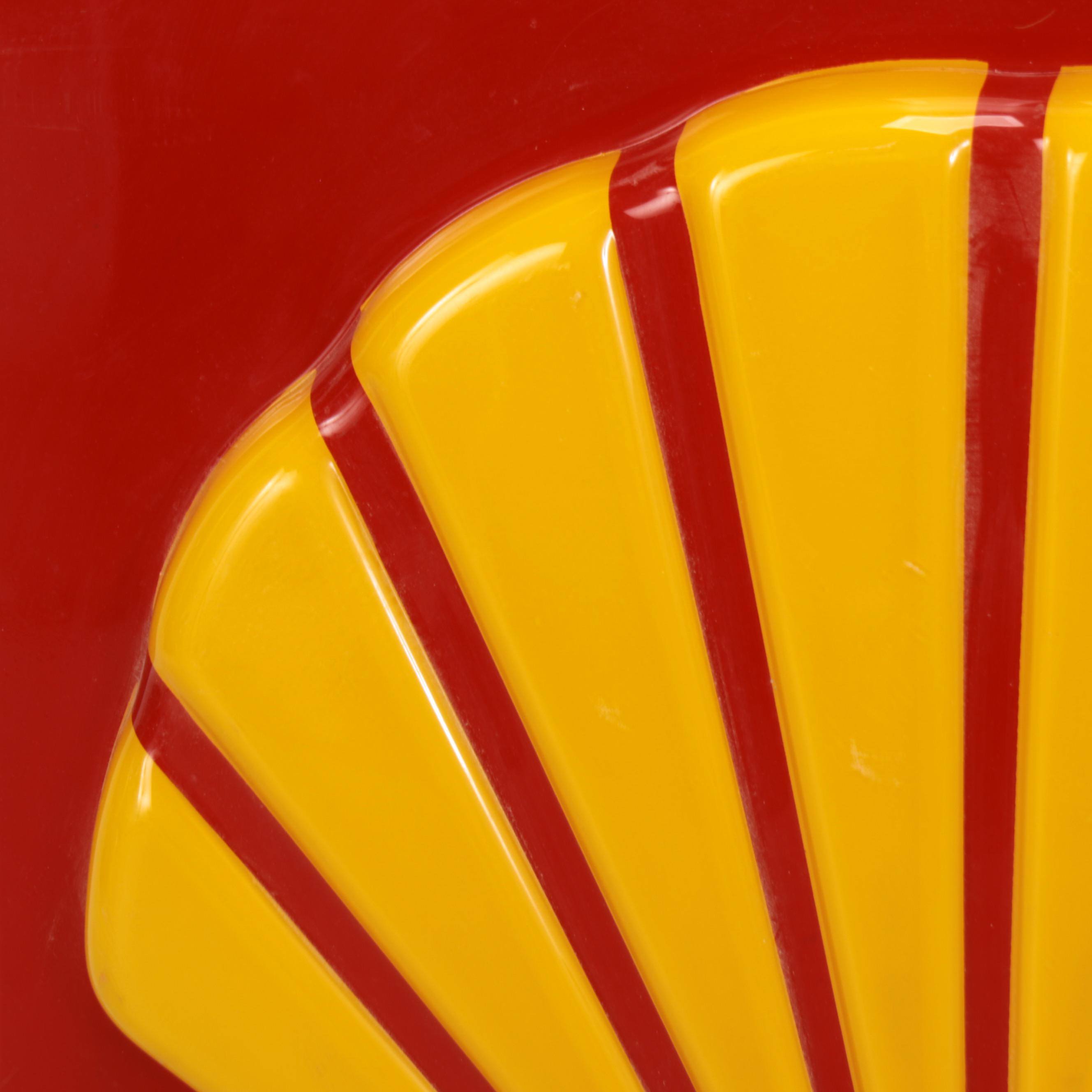 Shell and Sunoco Plastic Advertising Signs
