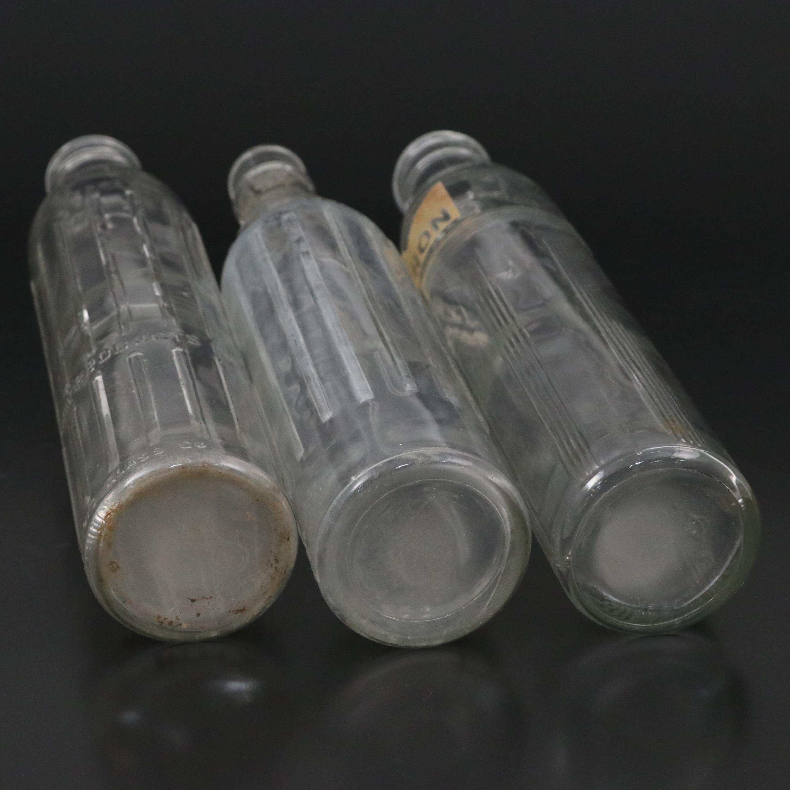 Shell-Penn, U-Neek and Linco Marathon Glass Oil Bottles, Early to Mid-20th C.