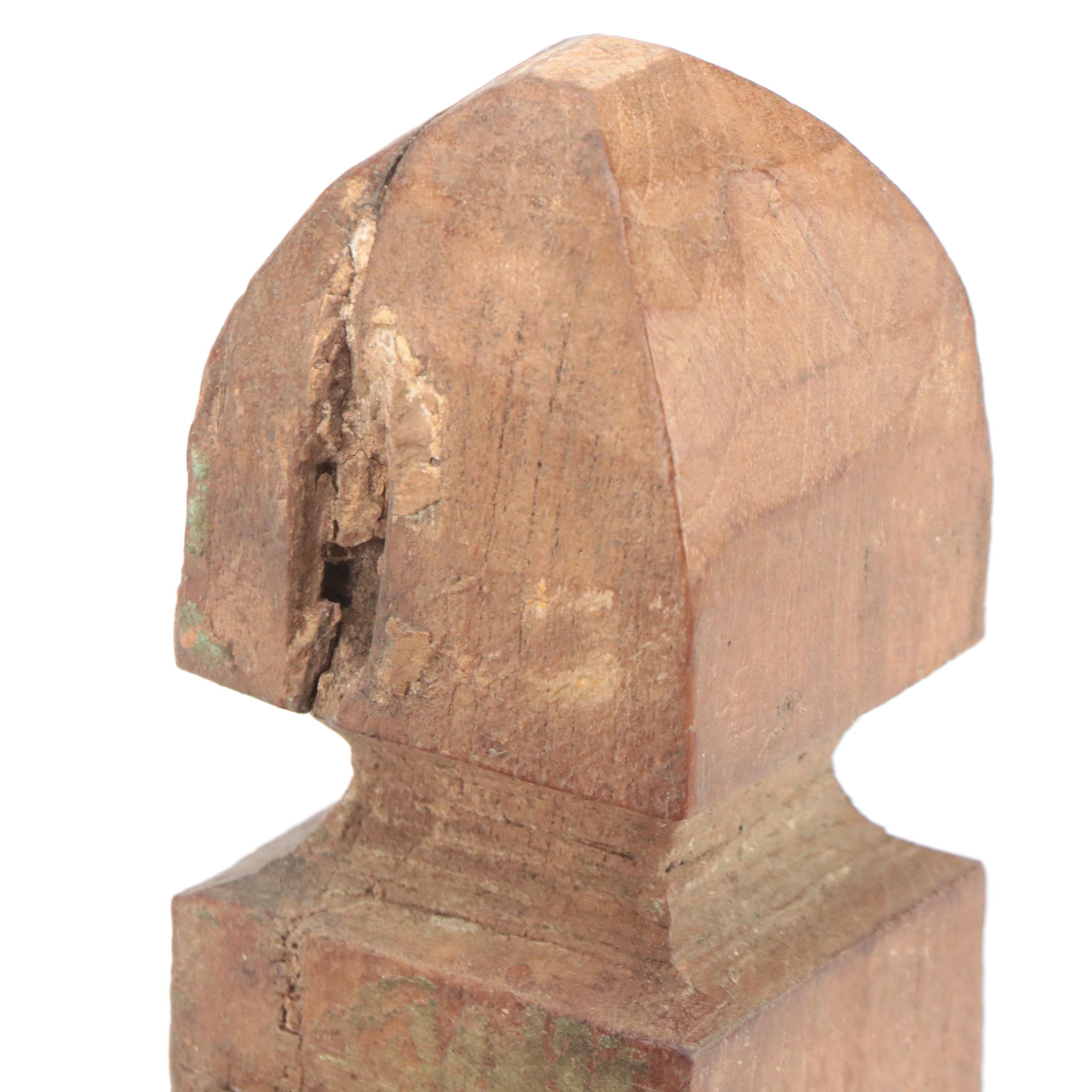 Indo-Persian Style Carved Wood Wall Shelf Brackets, 20th Century