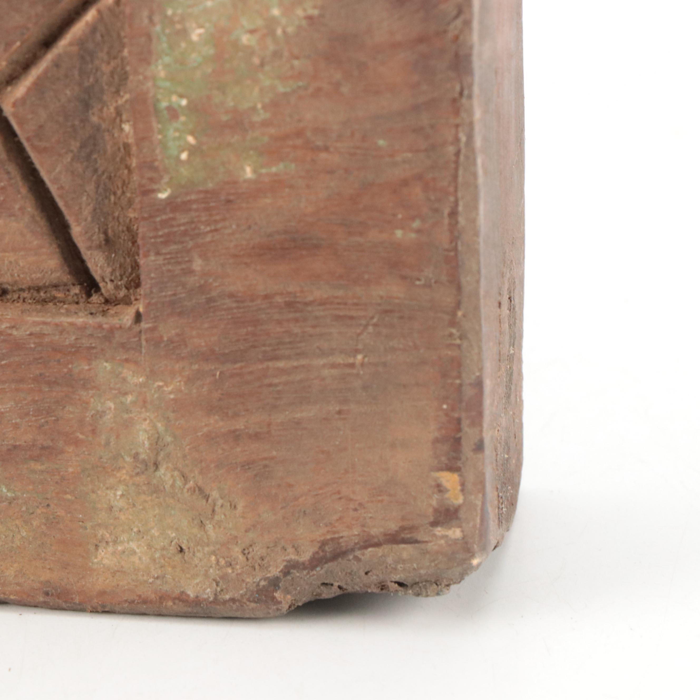 Indo-Persian Style Carved Wood Wall Shelf Brackets, 20th Century