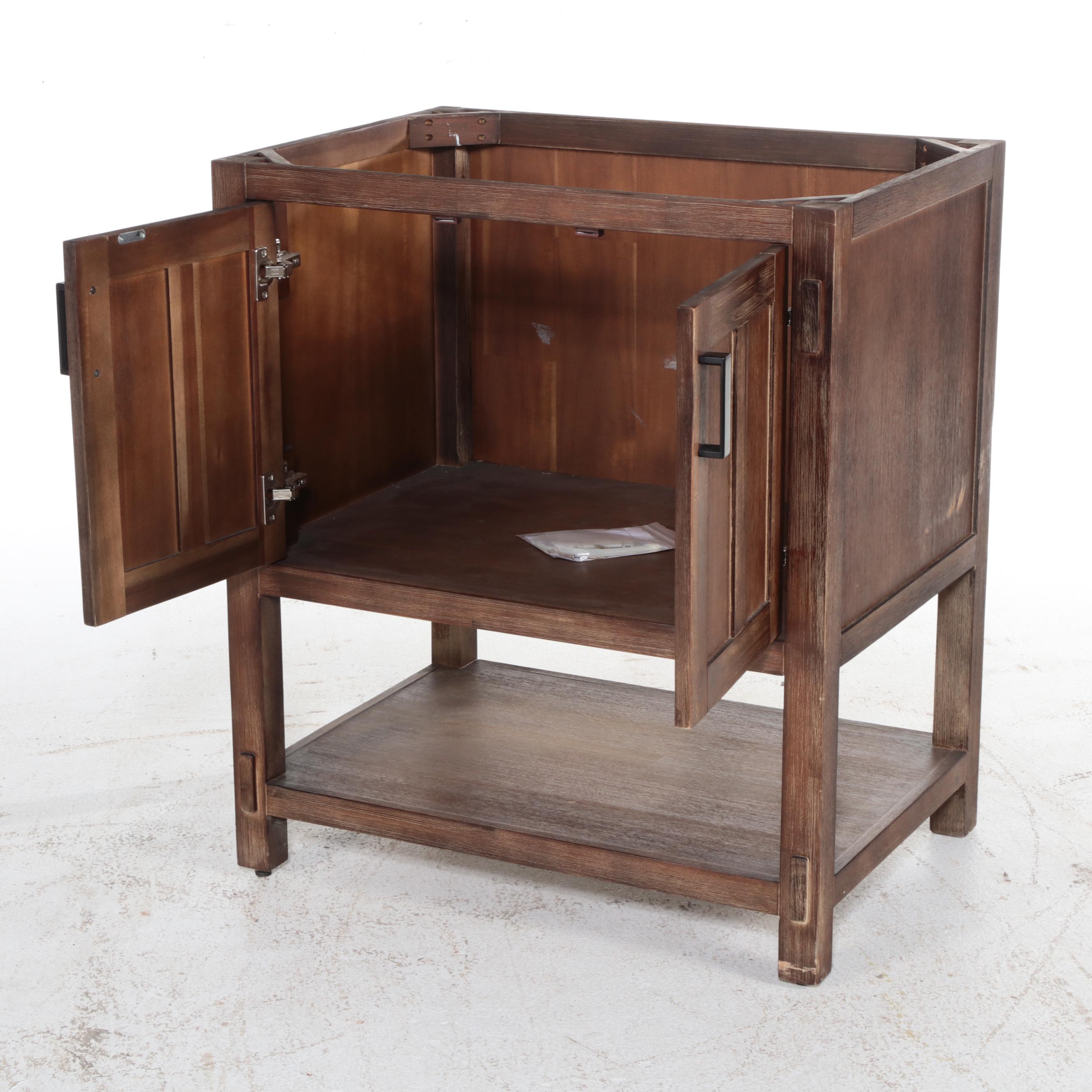 Signature Hardware Morris Console Vanity Cabinet