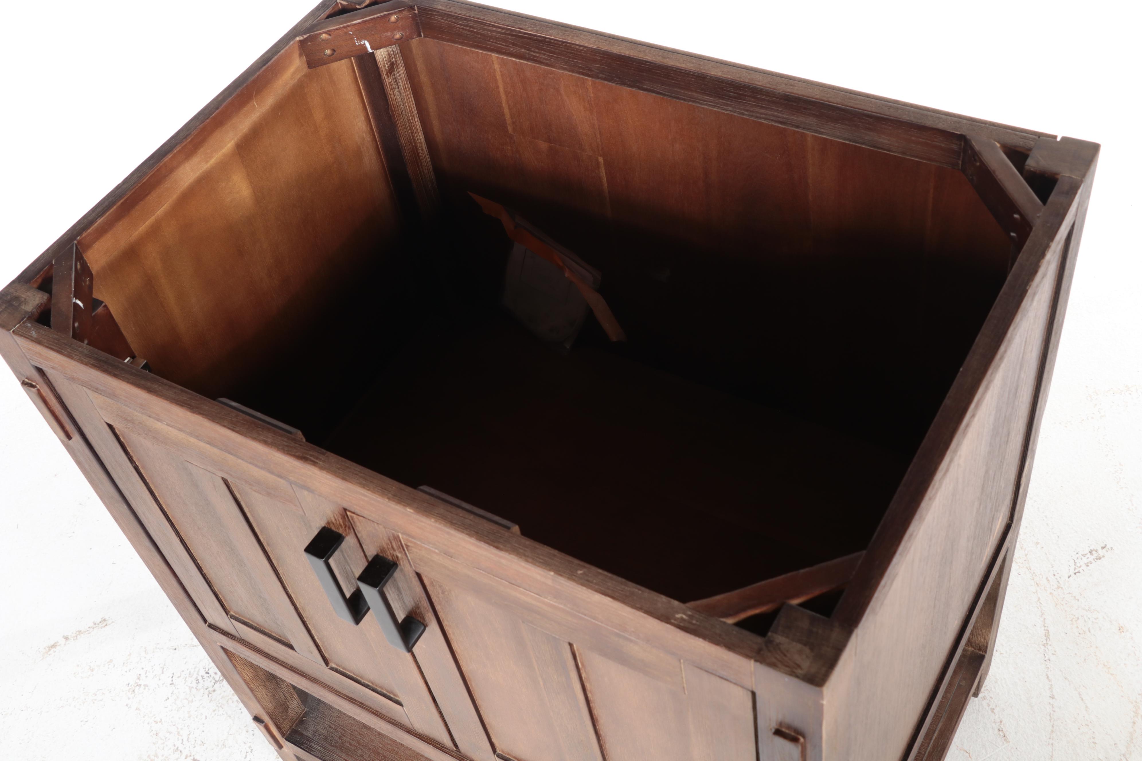 Signature Hardware Morris Console Vanity Cabinet