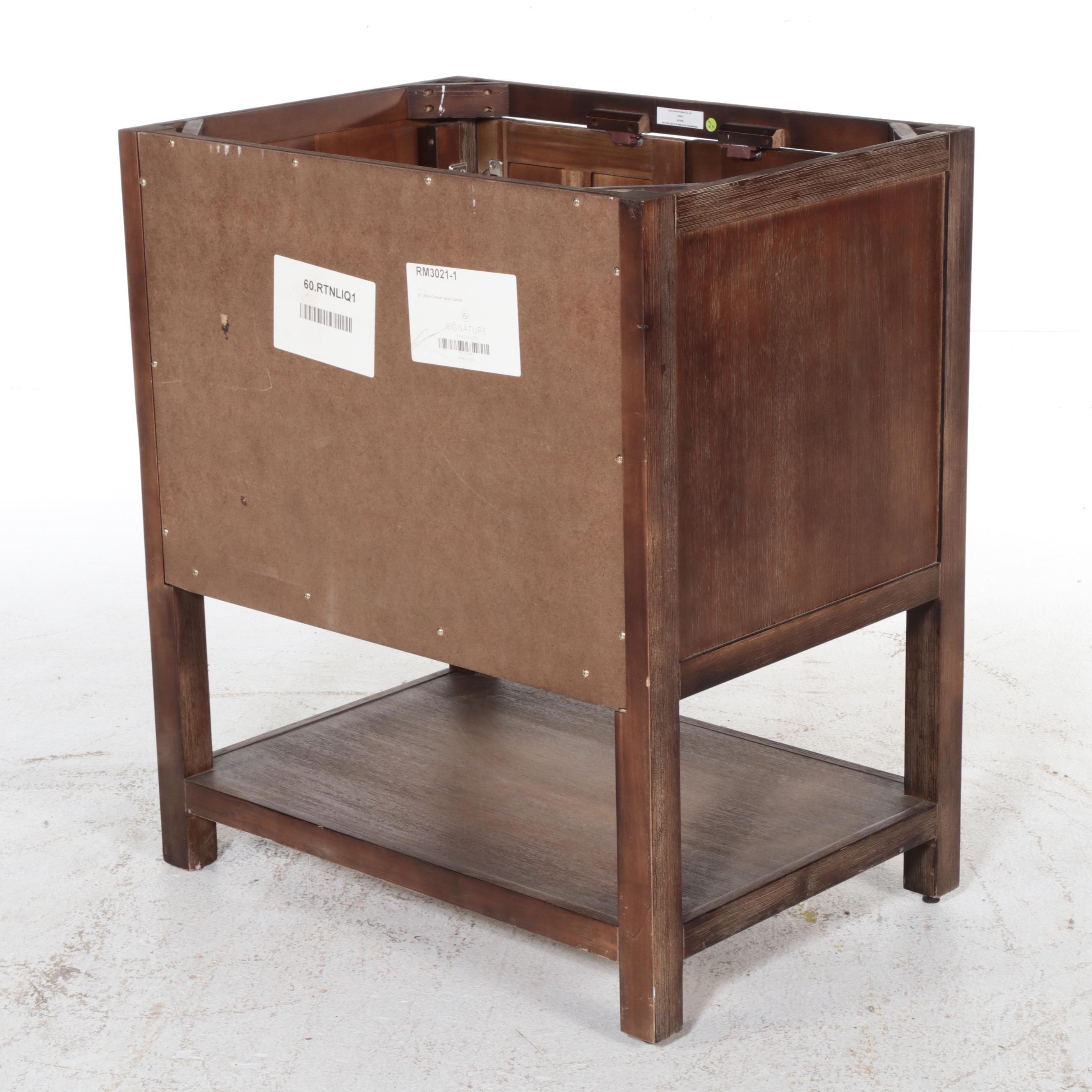 Signature Hardware Morris Console Vanity Cabinet