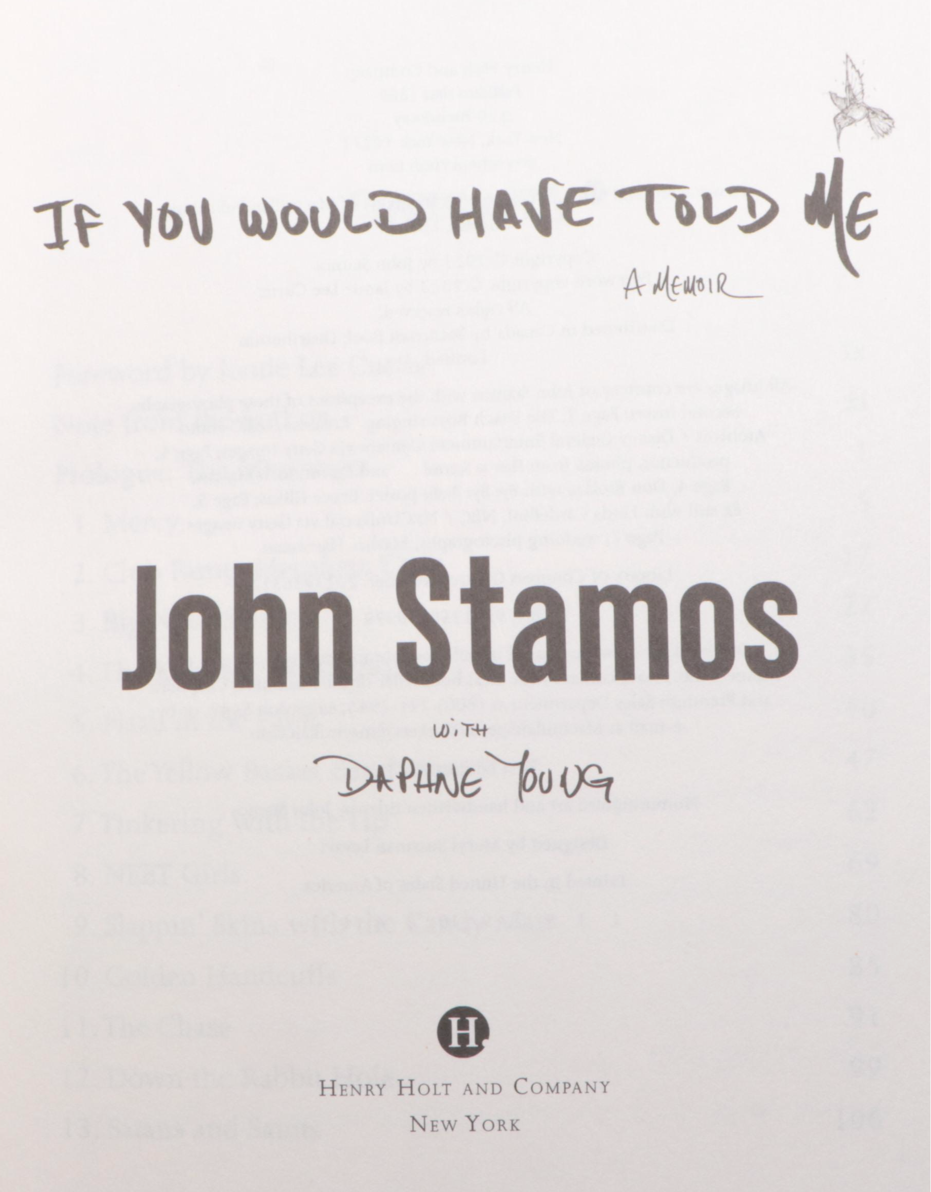 John Stamos, Tom Hanks, and Patrick Stewart Signed Books