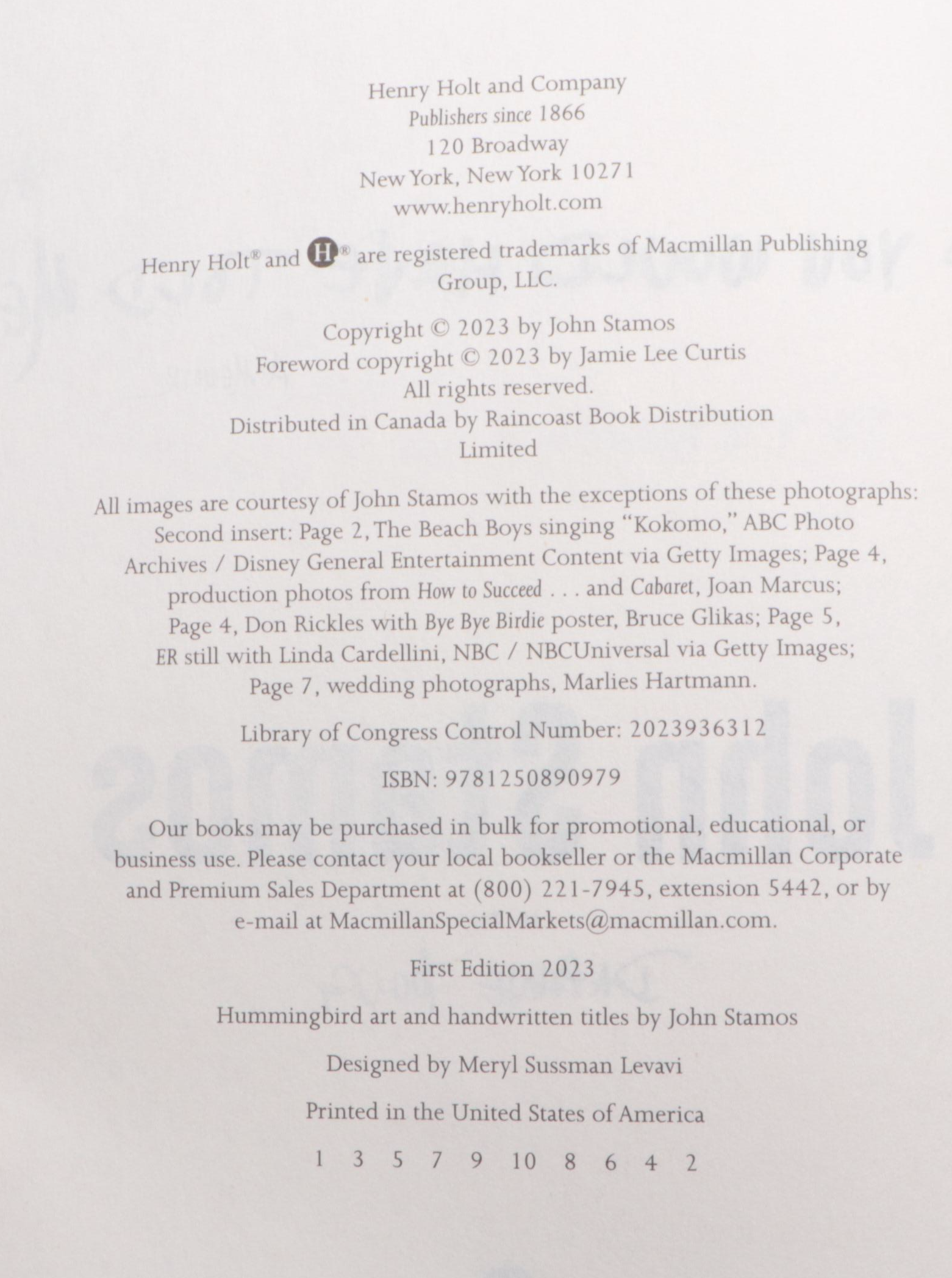 John Stamos, Tom Hanks, and Patrick Stewart Signed Books