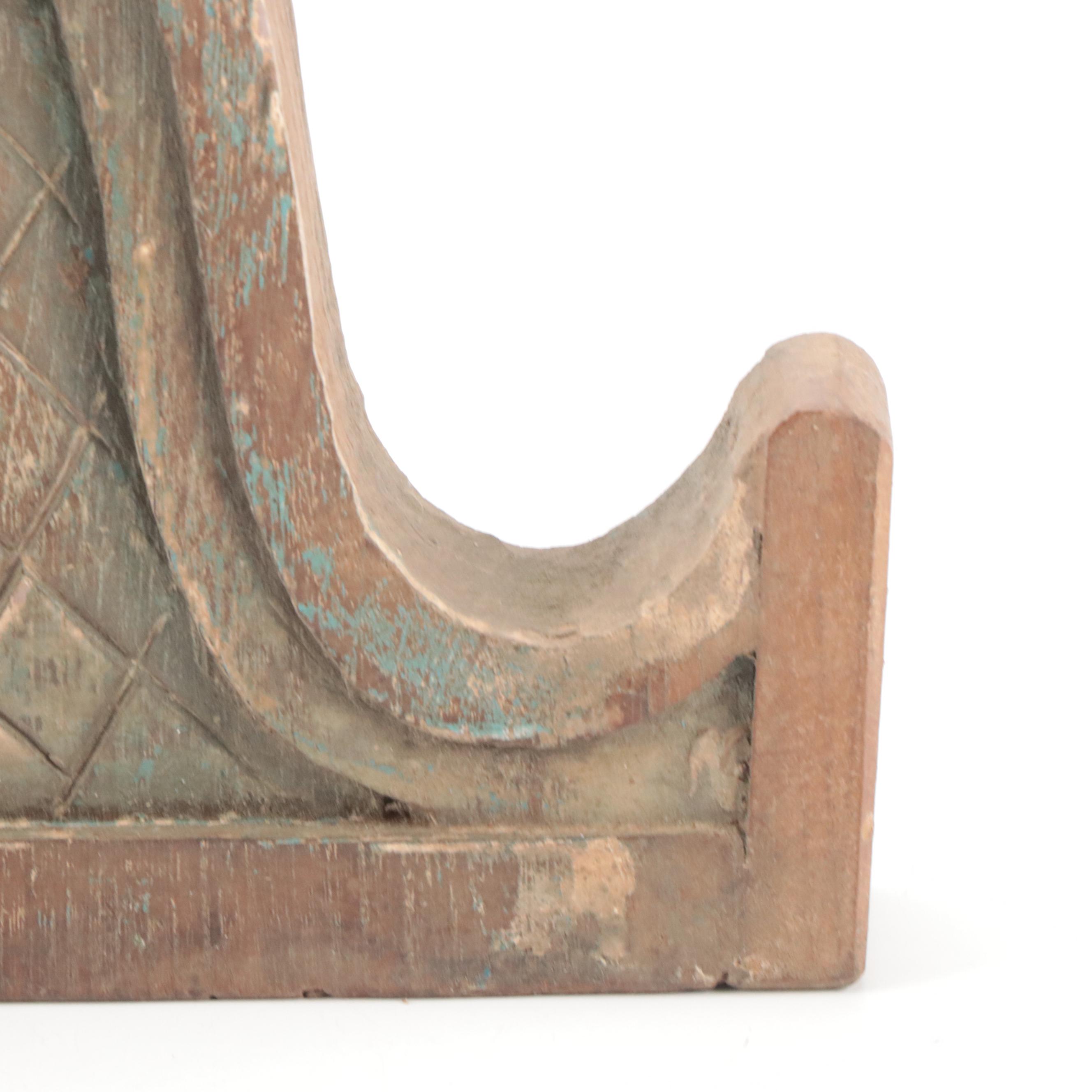 Salvaged Architectural Carved Wood Corbels