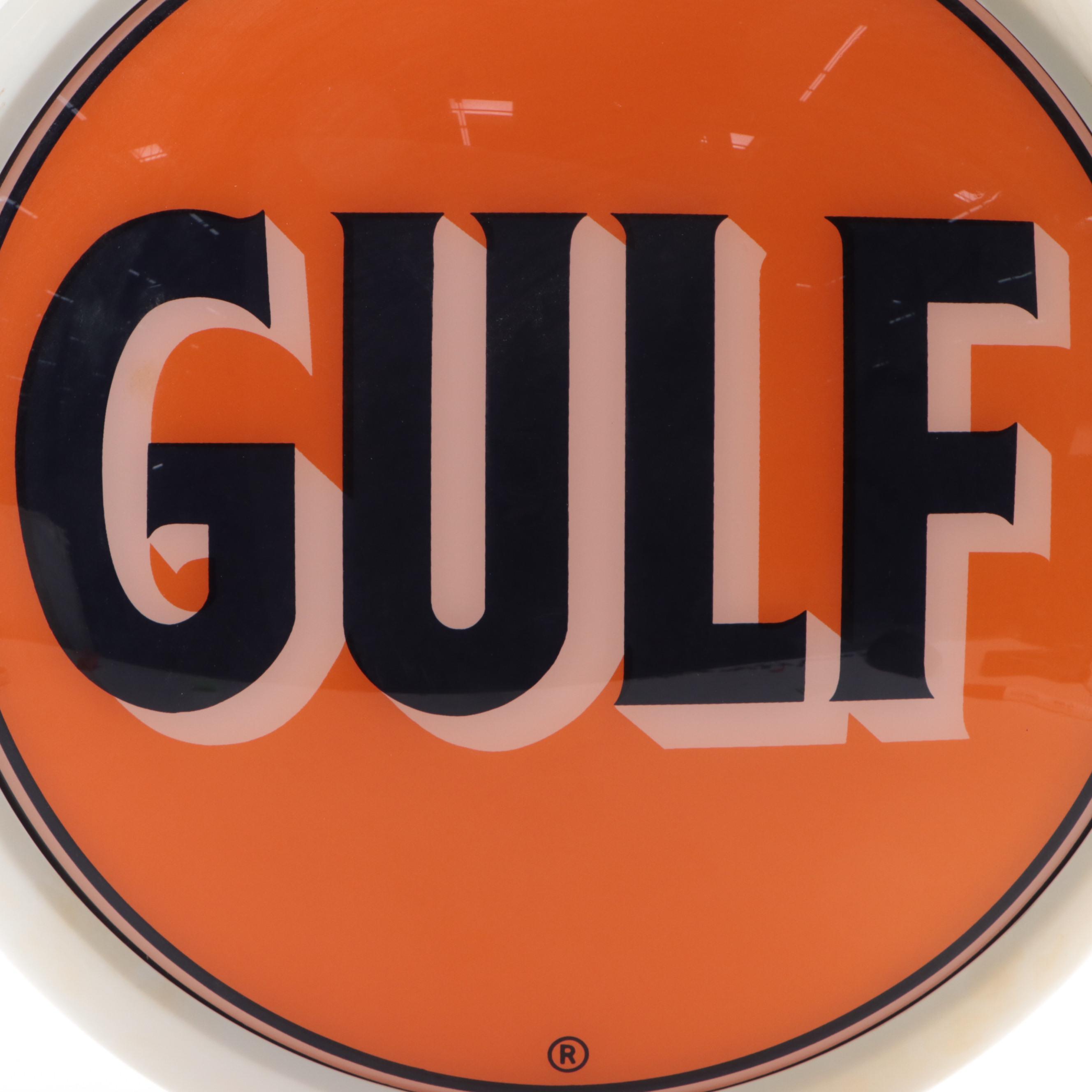 Gulf Advertising Gas Pump Globe, 1985