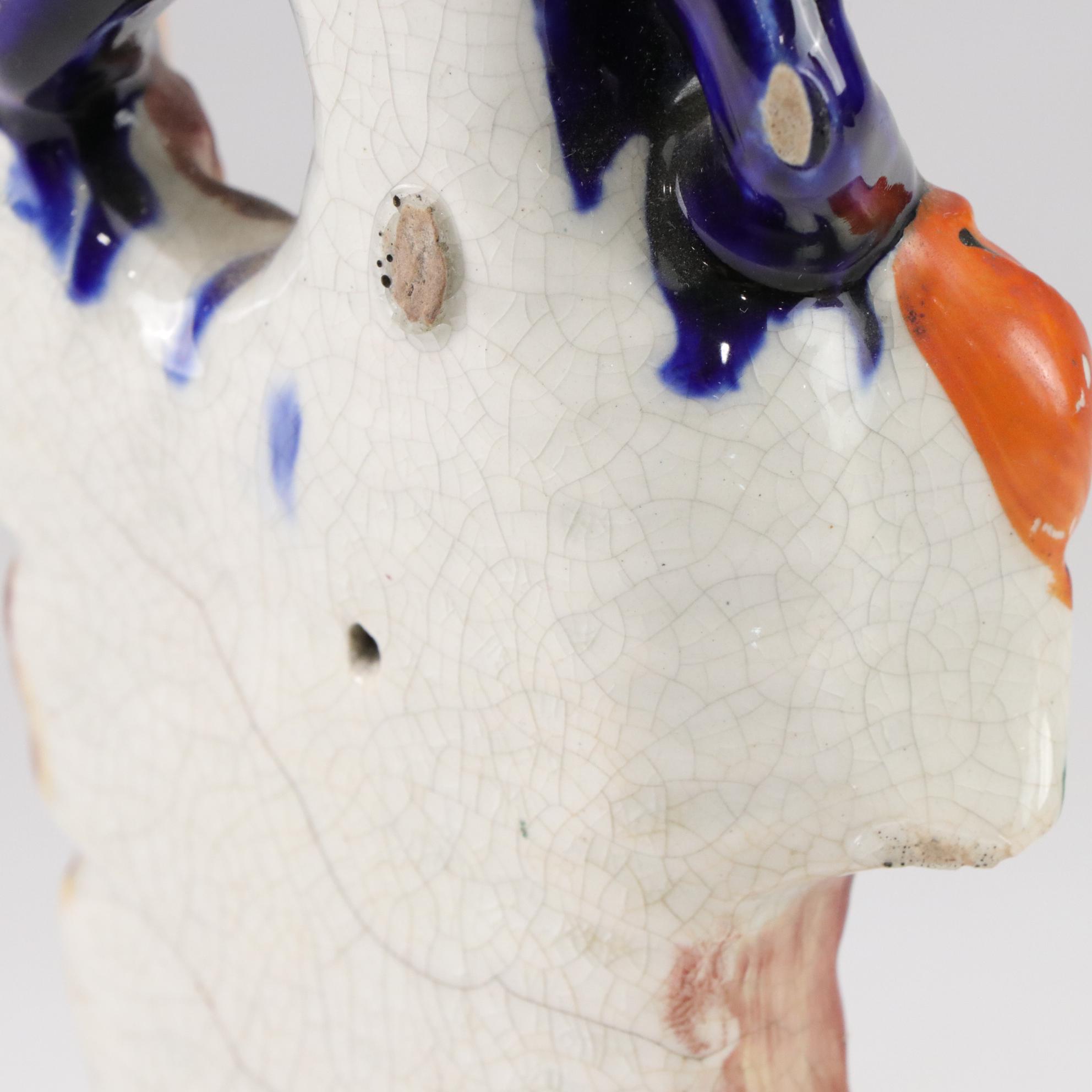 Staffordshire "Highland Musician" and Scottish Noble Porcelain Figurines