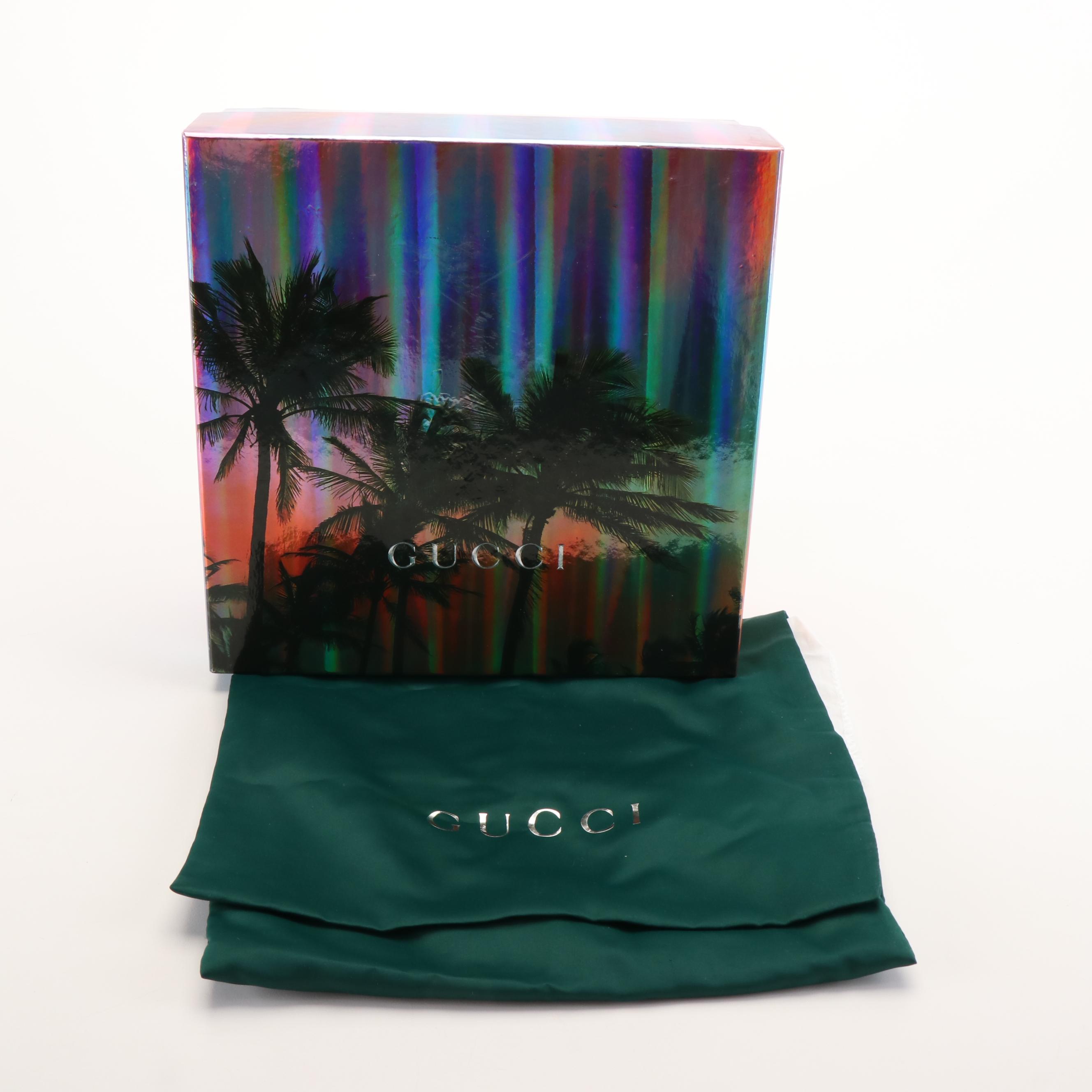 Gucci Ophidia Round Sherry Line Backpack in Floral Printed GG Supreme Canvas