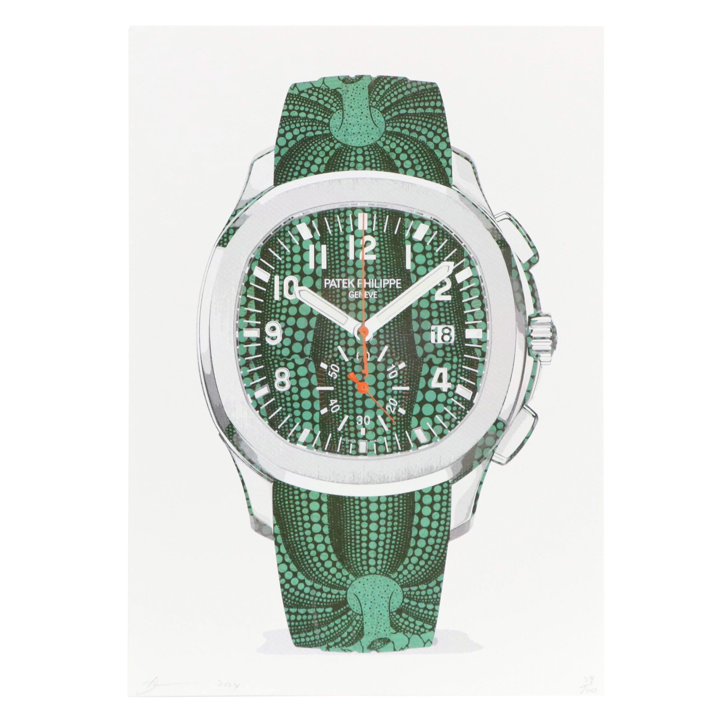 Death NYC Graphic Digital Print Featuring Patek x Yayoi Kusama, 21st Century