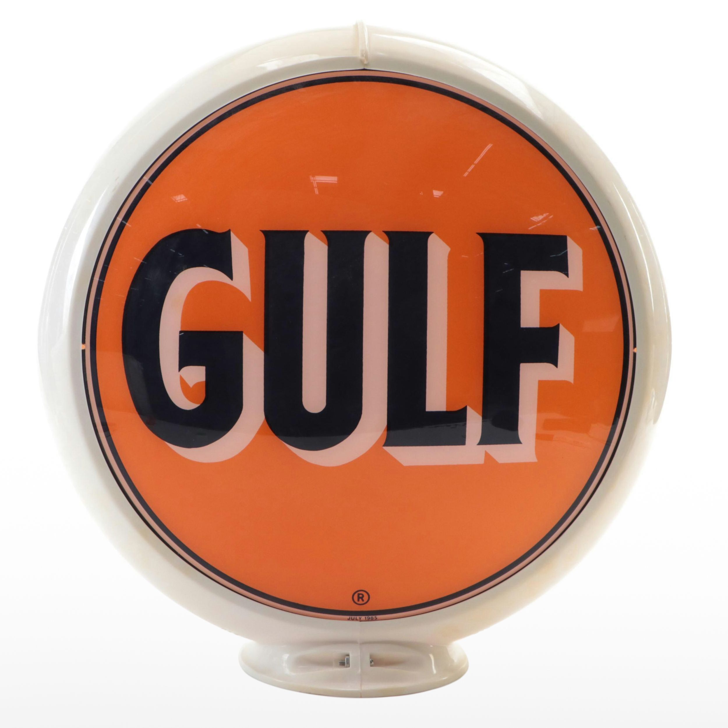 Gulf Advertising Gas Pump Globe, 1985