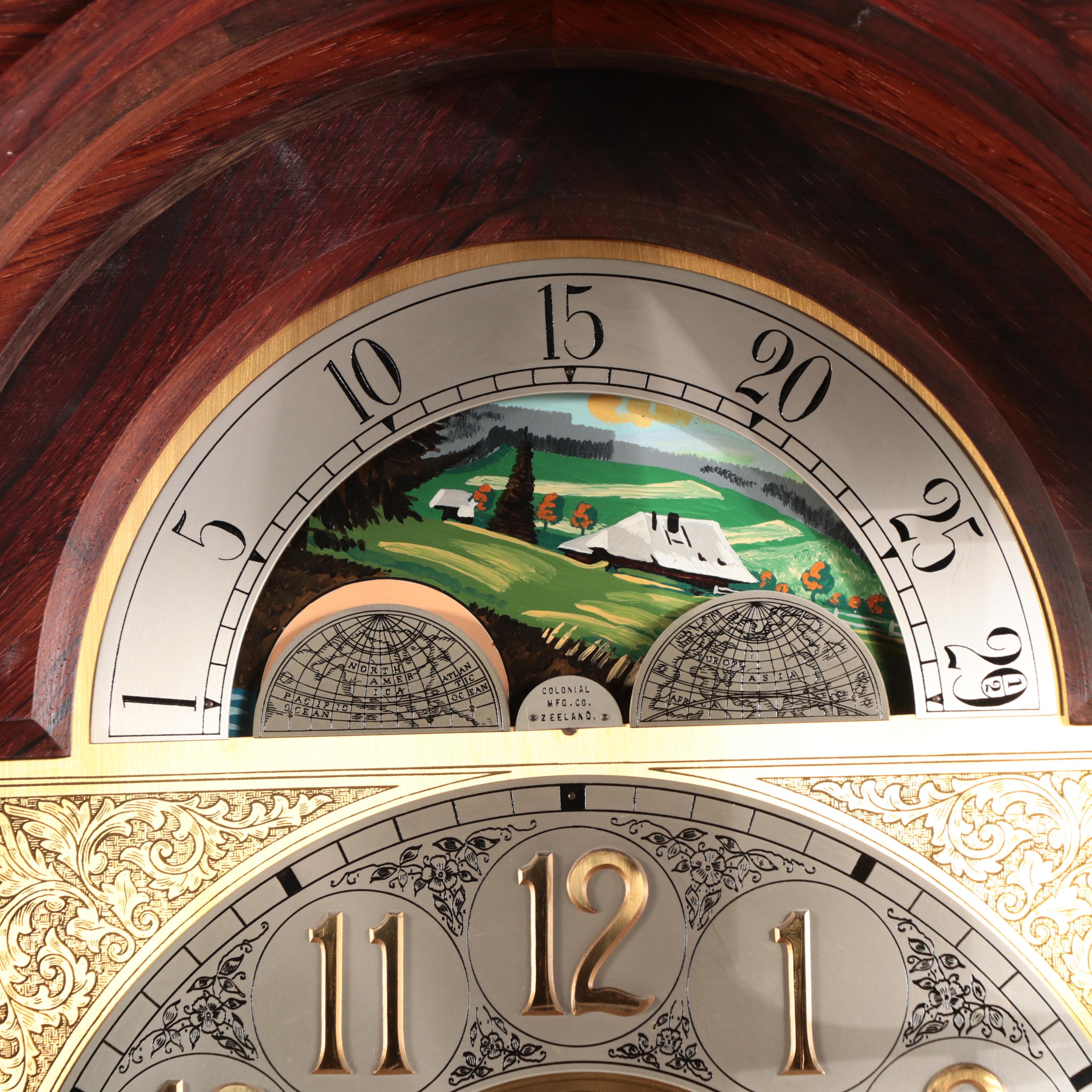 Colonial Mfg. Co. Grandfather Clock, 1960s