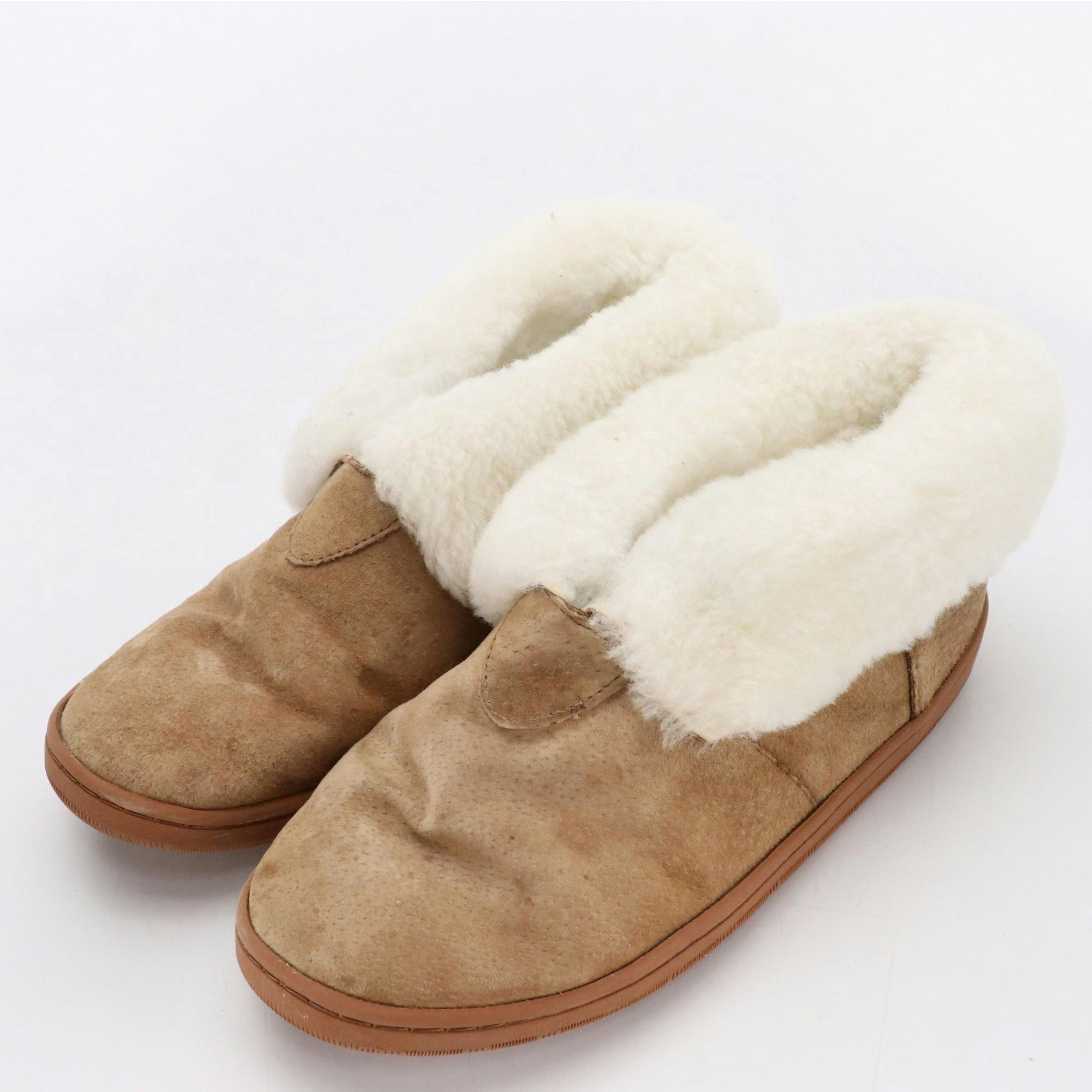 Hammacher Schlemmer Australian Sheepskin Indoor/Outdoor Booties