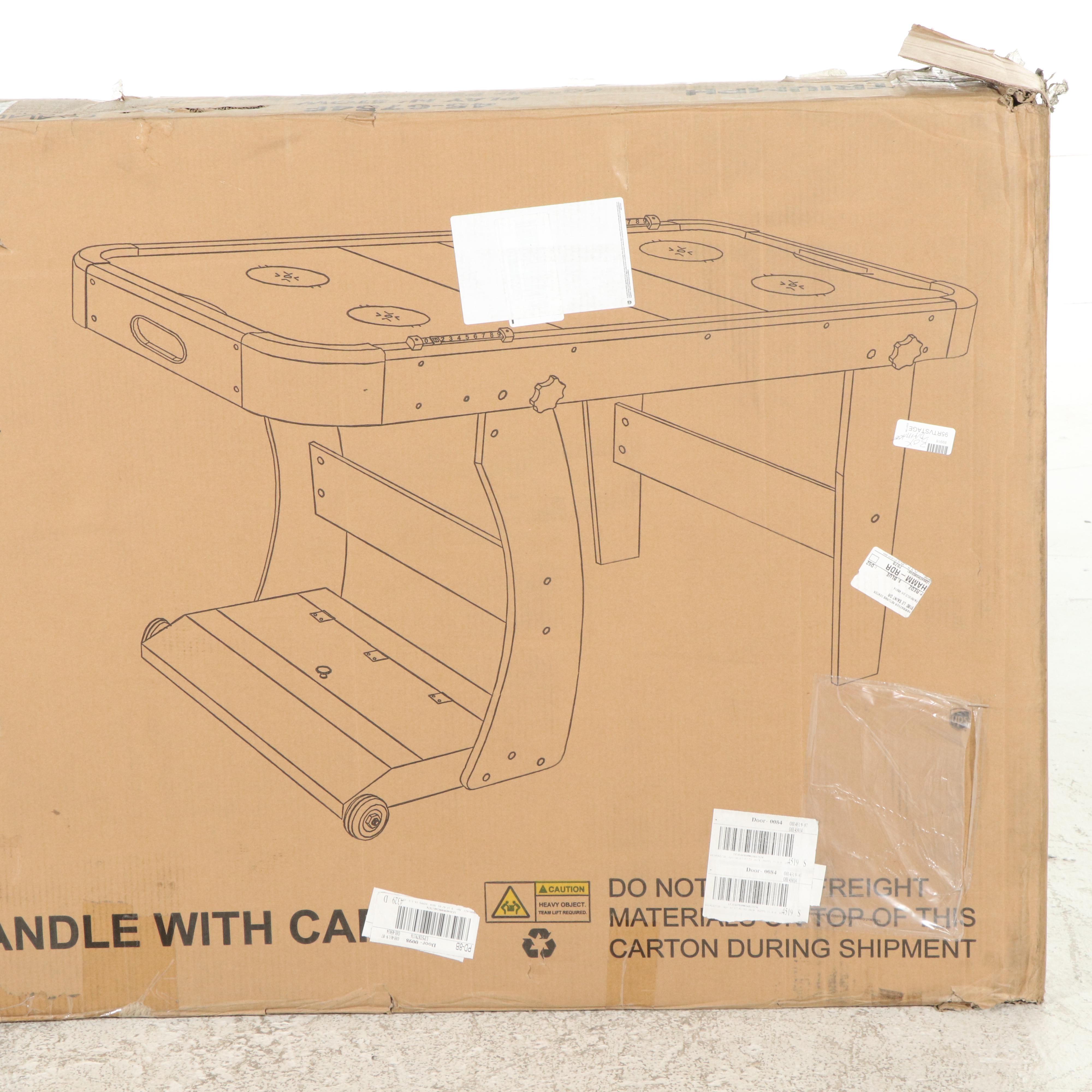 Triumph Play N' Stow Air Hockey Table with Pucks and Pushers, Contemporary